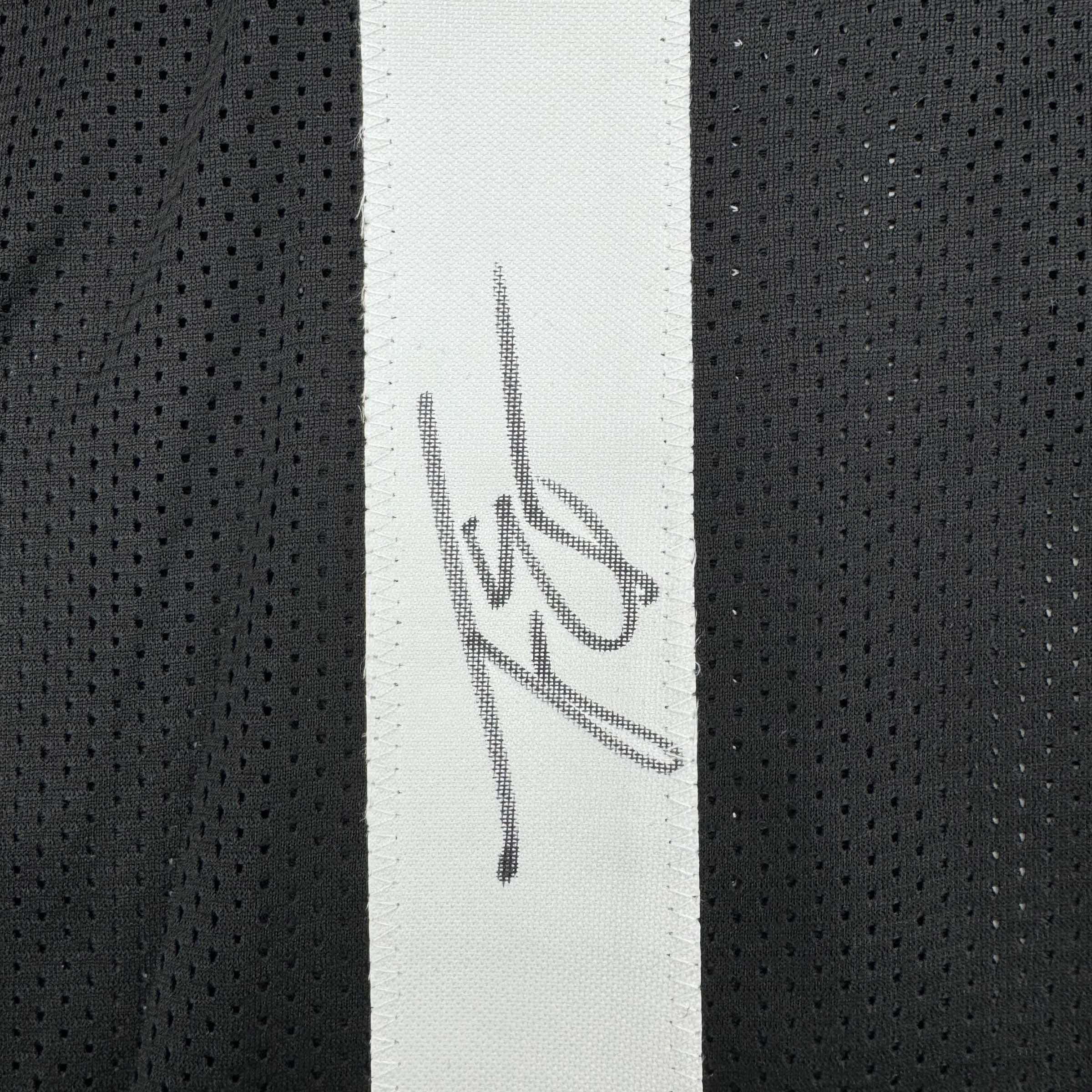 Autographed/Signed Travis Etienne Jr. Jacksonville Black Football Jersey Beckett BAS COA