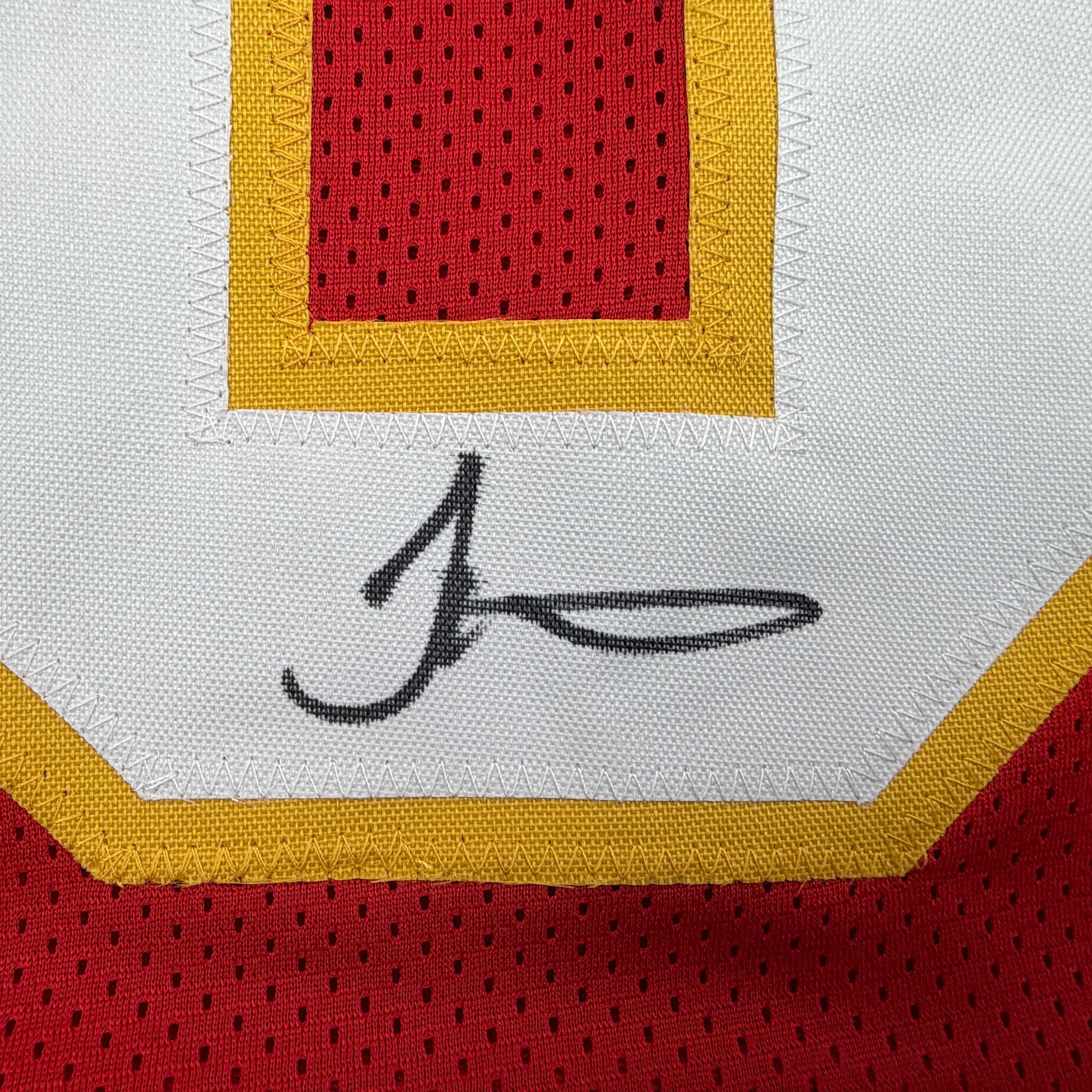 Autographed/Signed Tyreek Hill Kansas City Red Football Jersey Beckett BAS COA