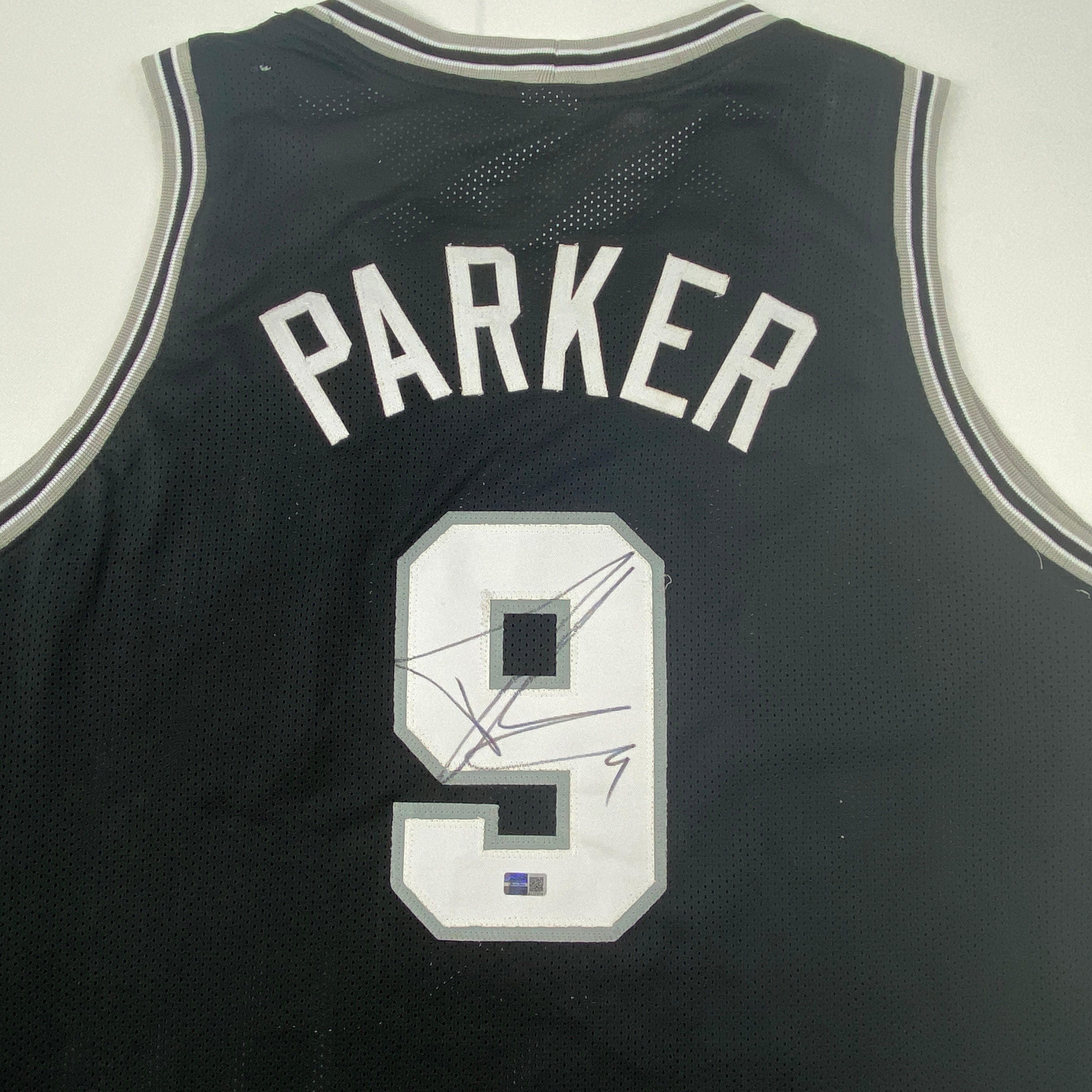 Autographed/Signed Tony Parker San Antonio Black Basketball Jersey Steiner COA