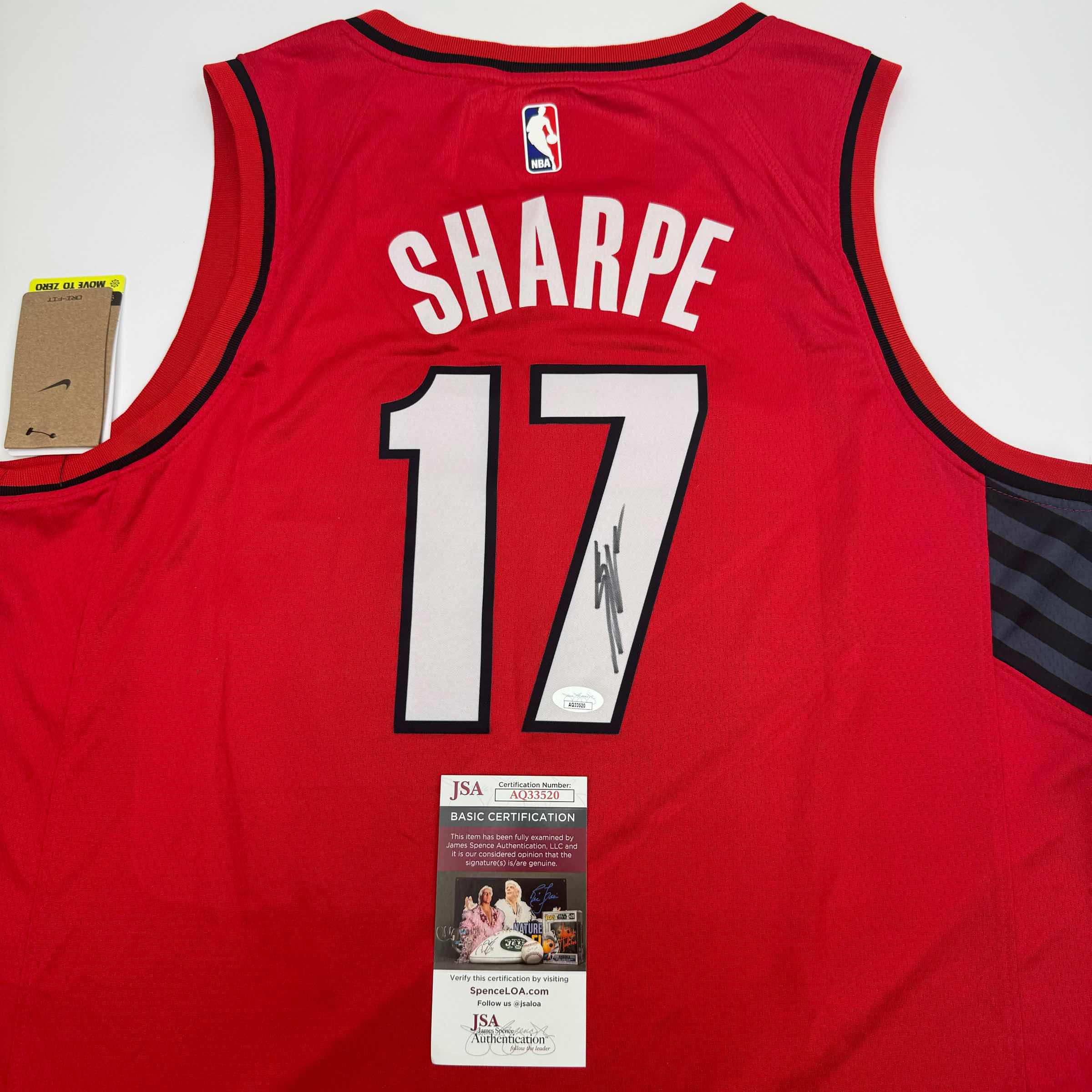 Autographed/Signed Shaedon Sharpe Portland Red Basketball Jersey JSA COA