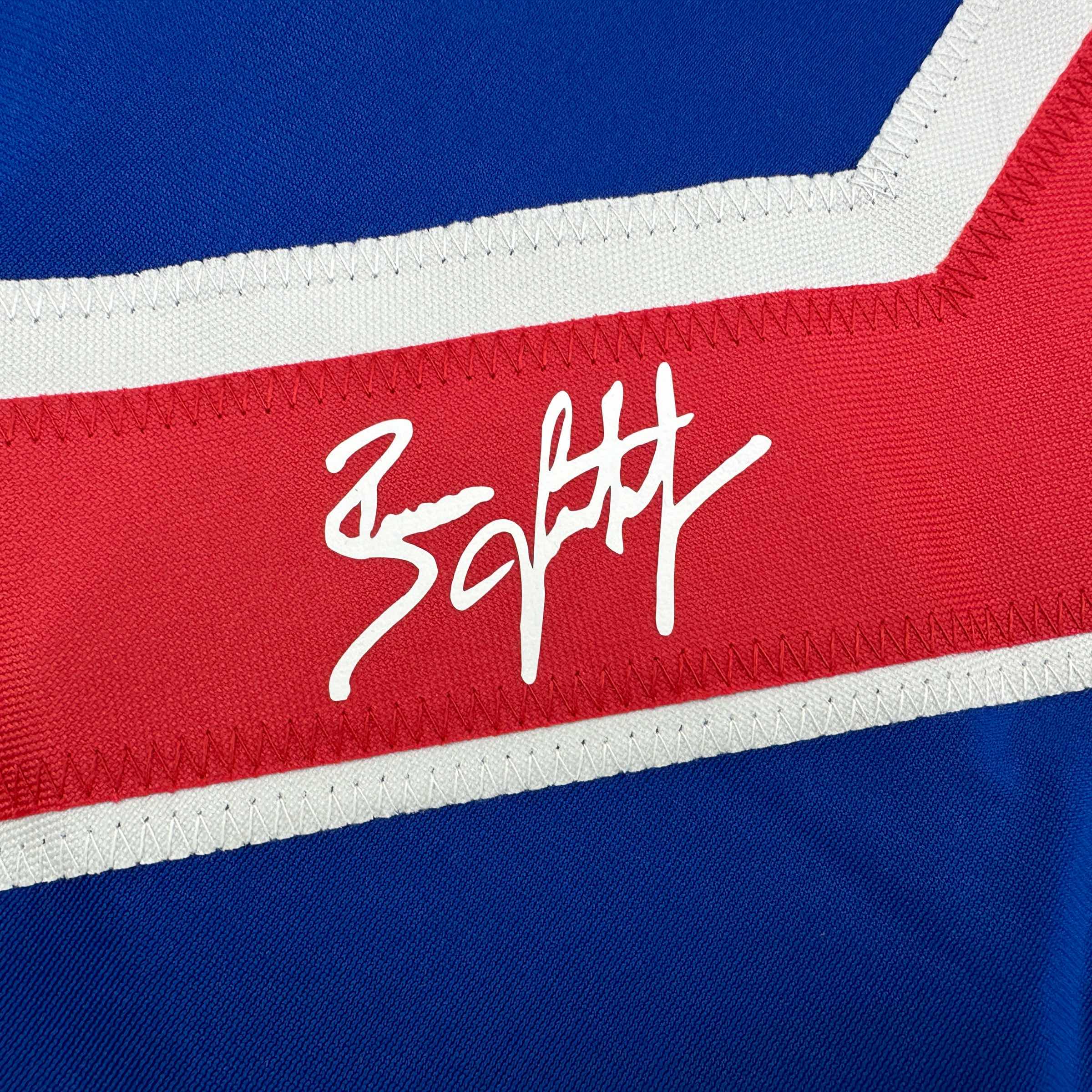 Facsimile Autographed Brian Leetch New York Blue Reprint Laser Auto Hockey Jersey Size Men's XL