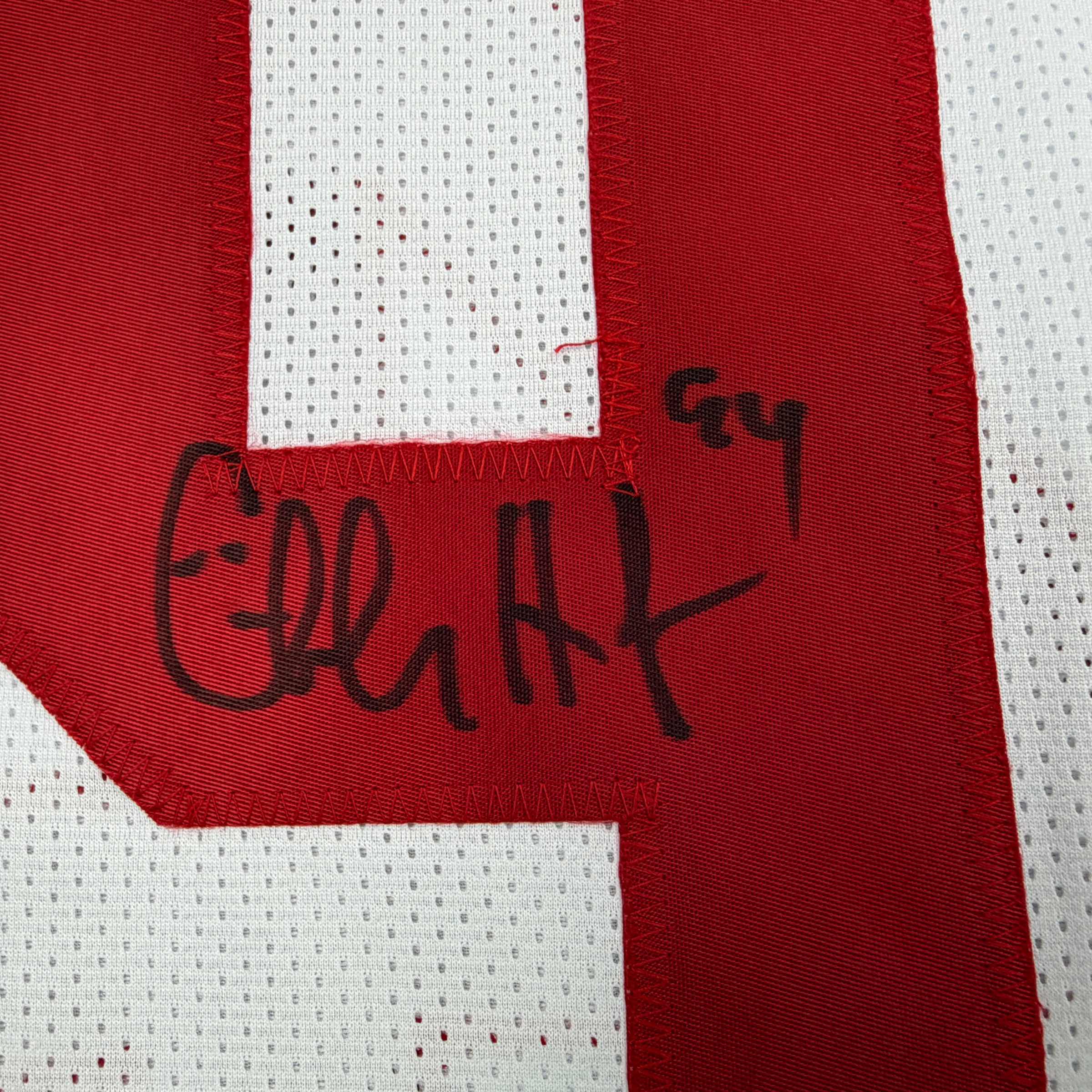 Autographed/Signed Charles Haley San Francisco White Football Jersey JSA COA