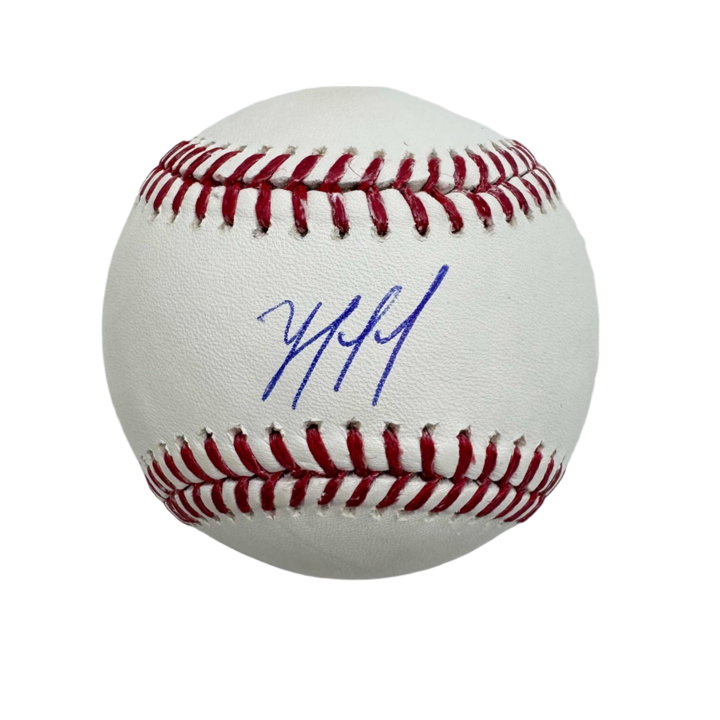 Autographed/Signed Yordan Alvarez Rawlings Official Major League ROML Baseball JSA COA