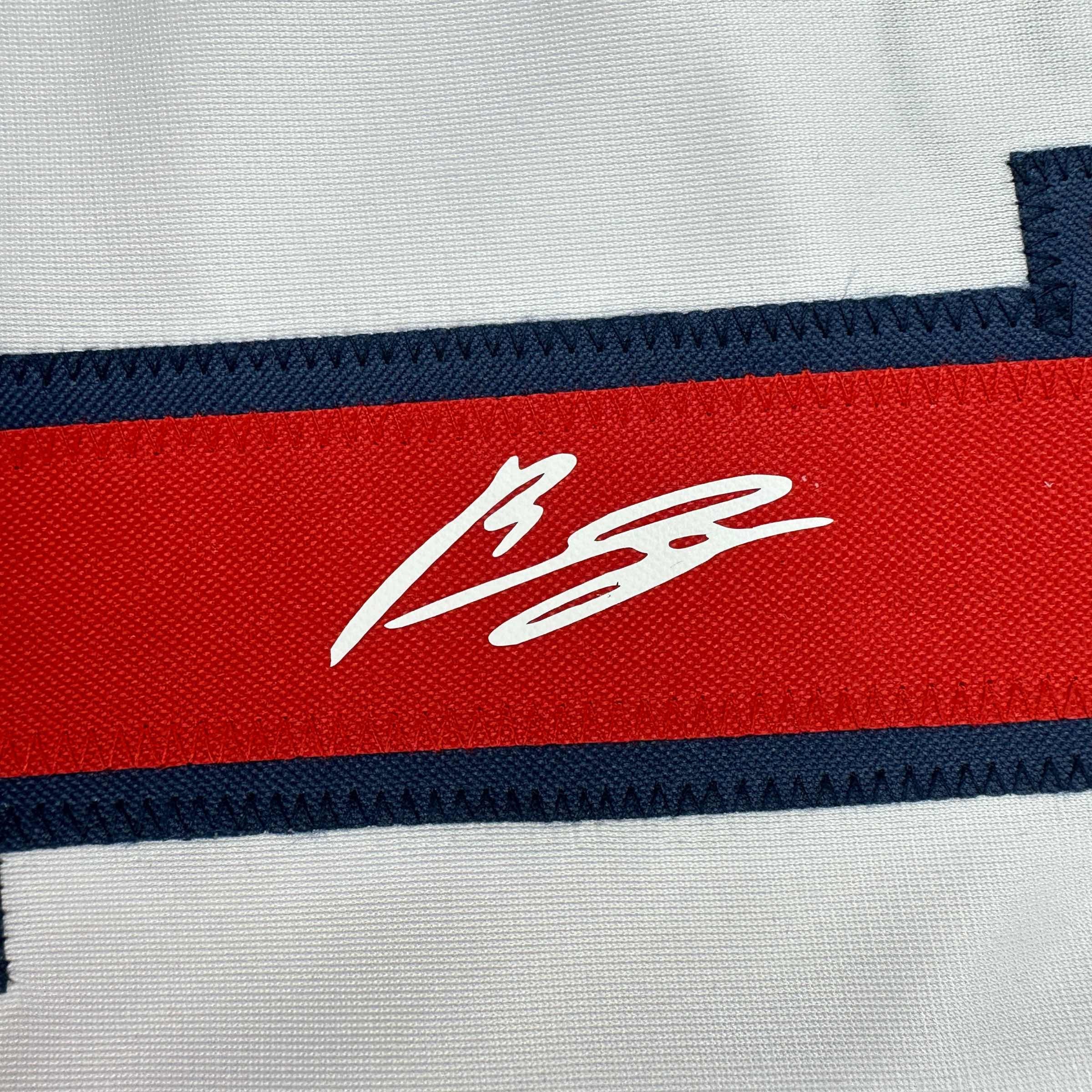 Facsimile Autographed Rafael Devers Boston White Reprint Laser Auto Baseball Jersey Size Men's XL