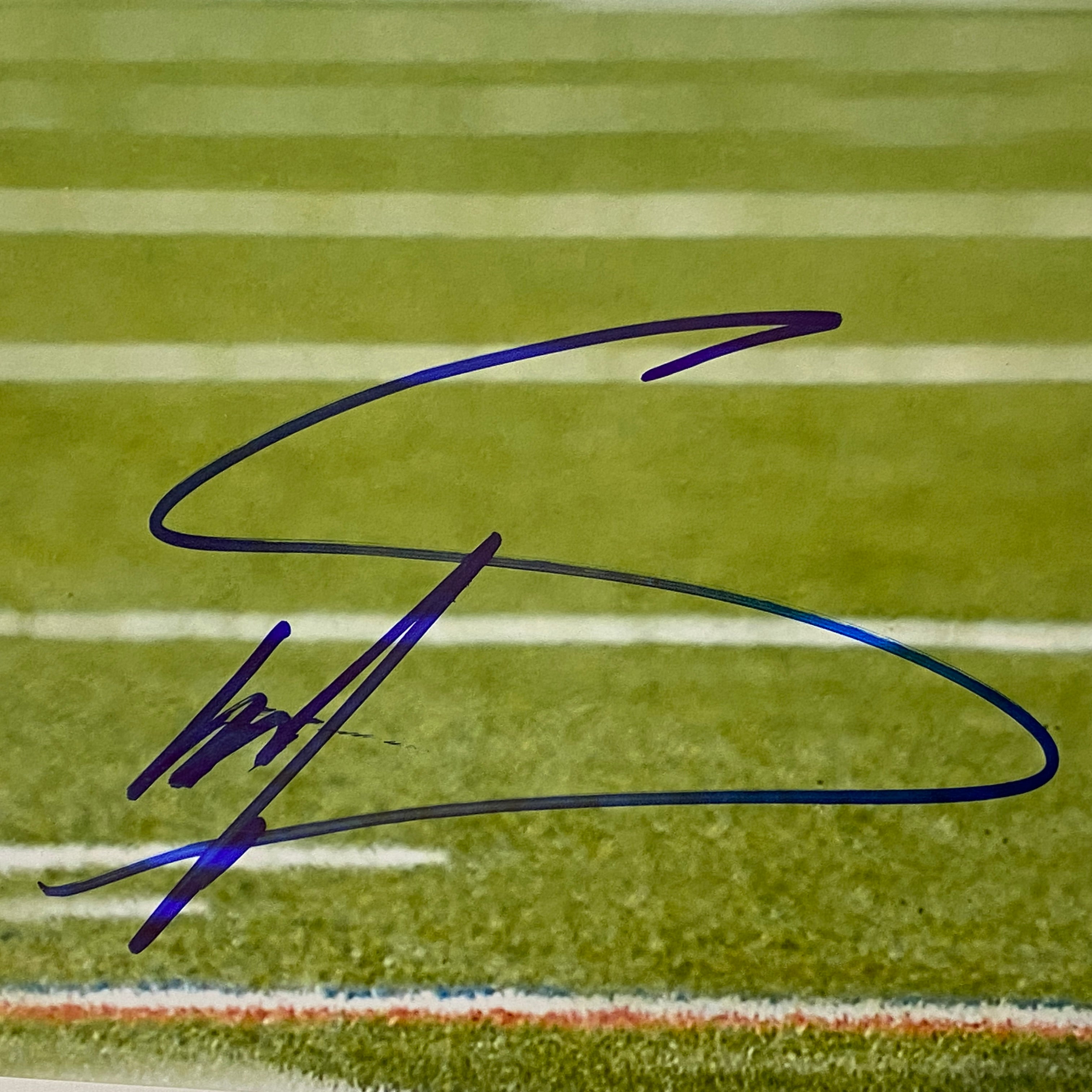 Autographed/Signed Stefon Diggs Buffalo Bills 16x20 Football Photo Beckett BAS COA