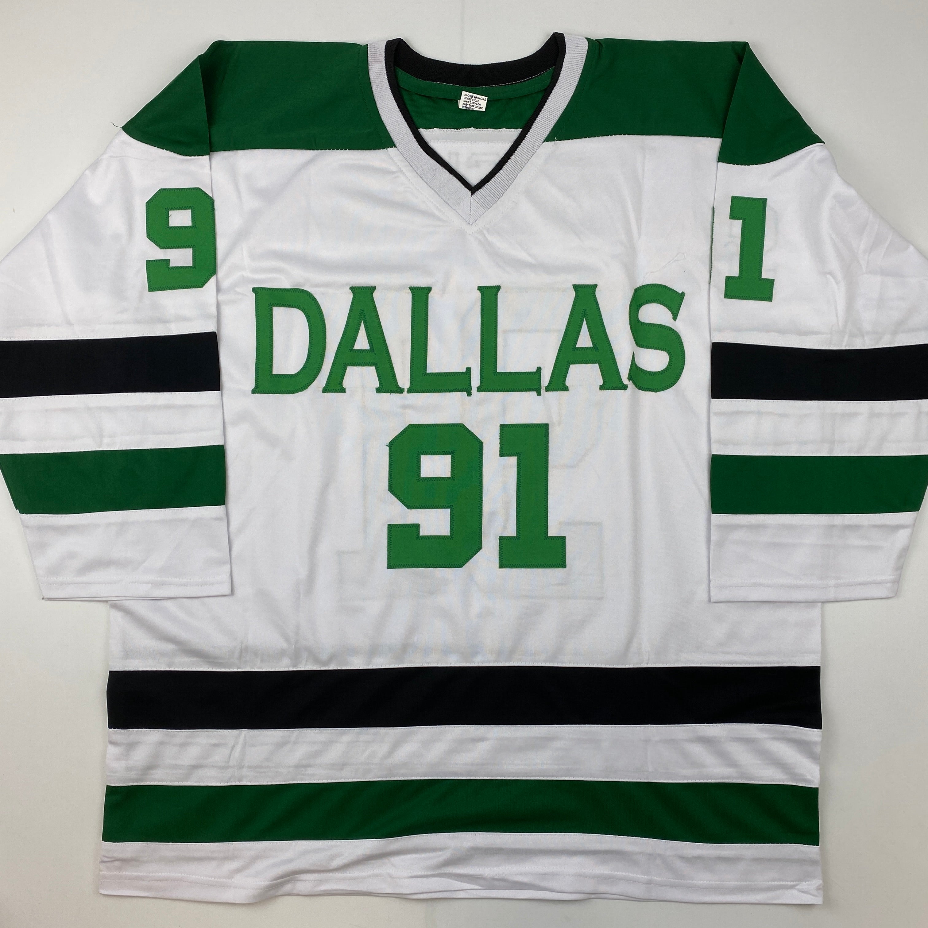 Autographed/Signed Tyler Seguin Dallas White Hockey Jersey JSA COA