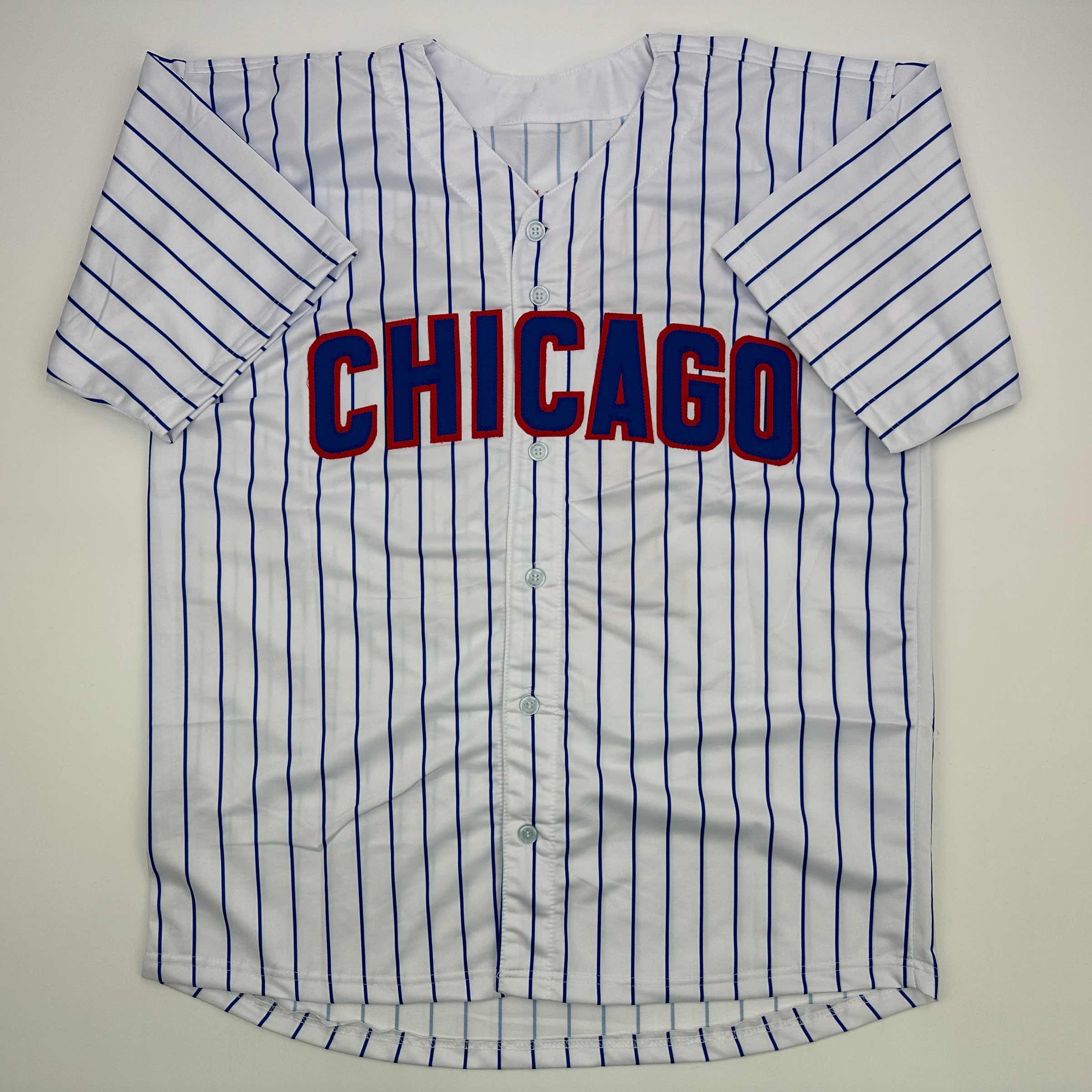 Facsimile Autographed Shota Imanaga Chicago Pinstripe Reprint Laser Auto Baseball Jersey Size Men's XL