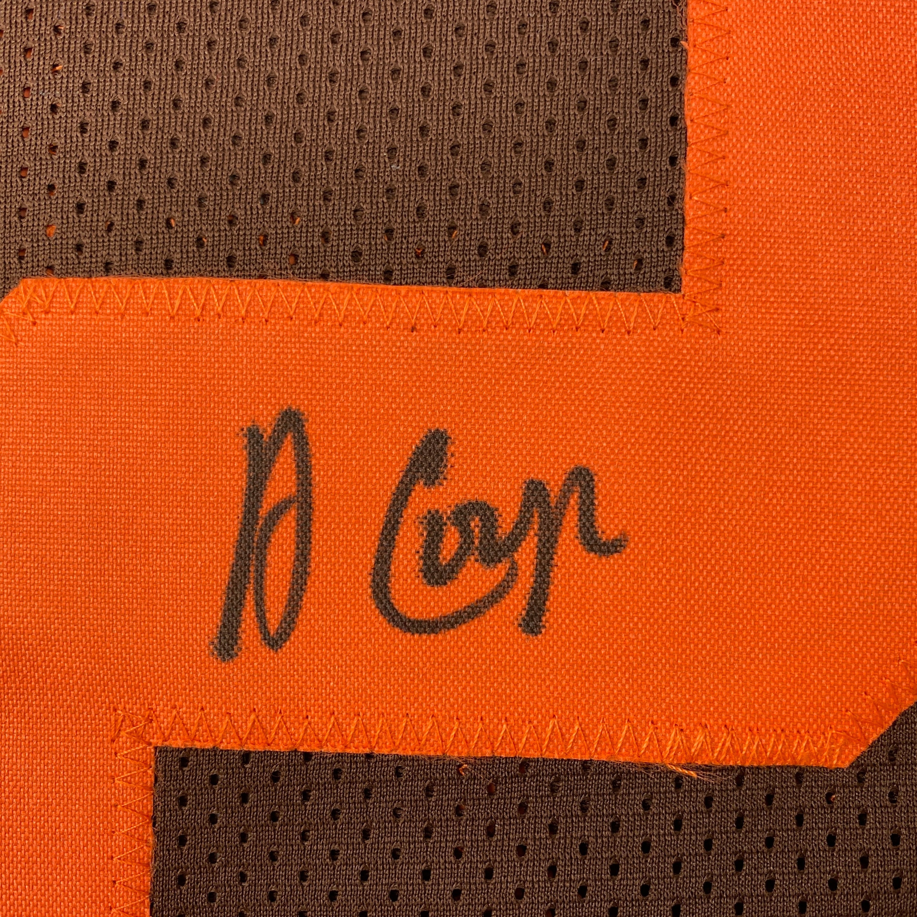 Autographed/Signed Amari Cooper Cleveland Brown Color Rush Football Jersey JSA COA