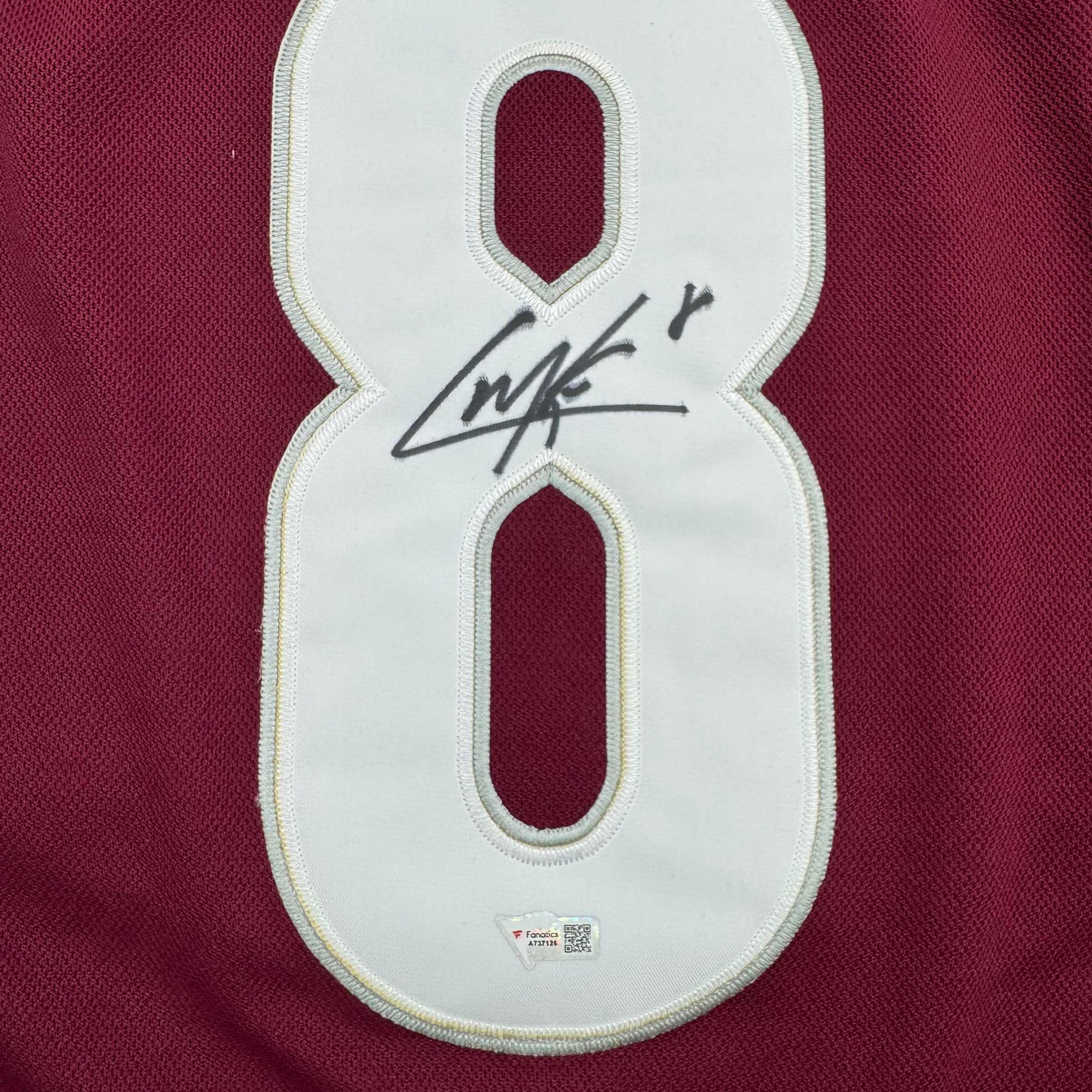 Autographed/Signed Cale Makar Colorado Avs Avalanche Maroon Authentic Hockey Jersey Fanatics COA