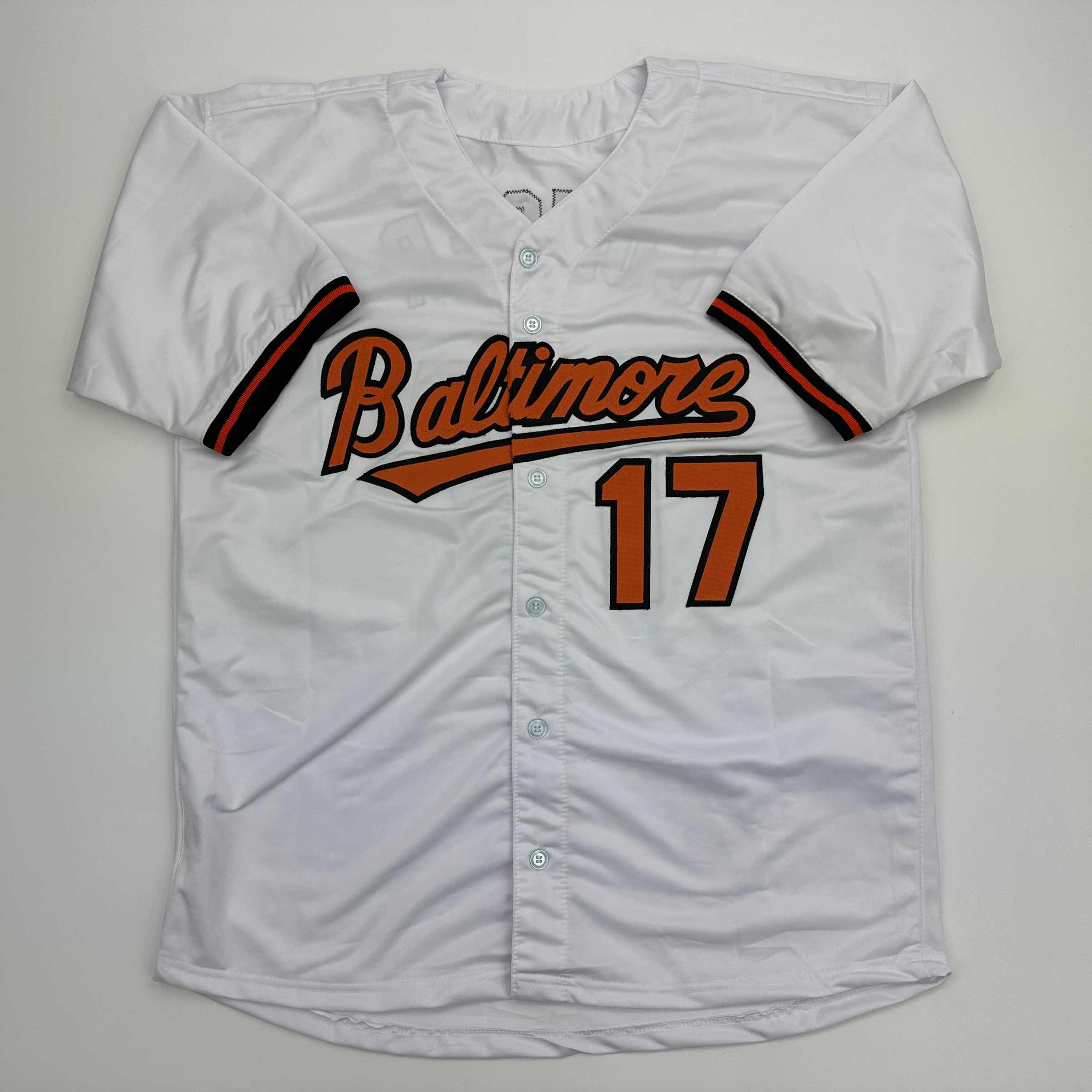 Facsimile Autographed Colton Cowser Baltimore White Reprint Laser Auto Baseball Jersey Size Men's XL