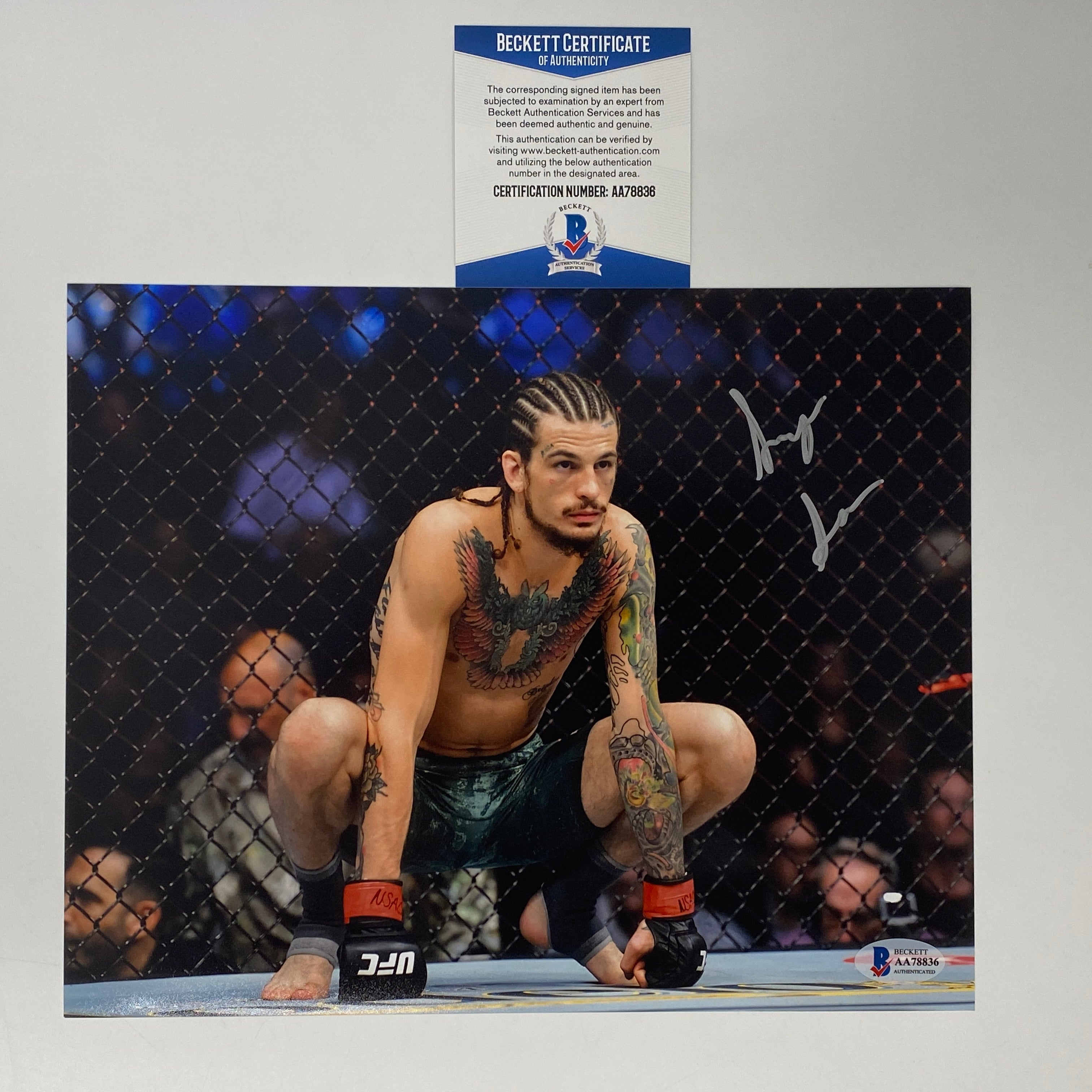 Autographed/Signed Sugar Sean O'Malley UFC MMA Ultimate Fighting 8x10 Photo Beckett BAS COA