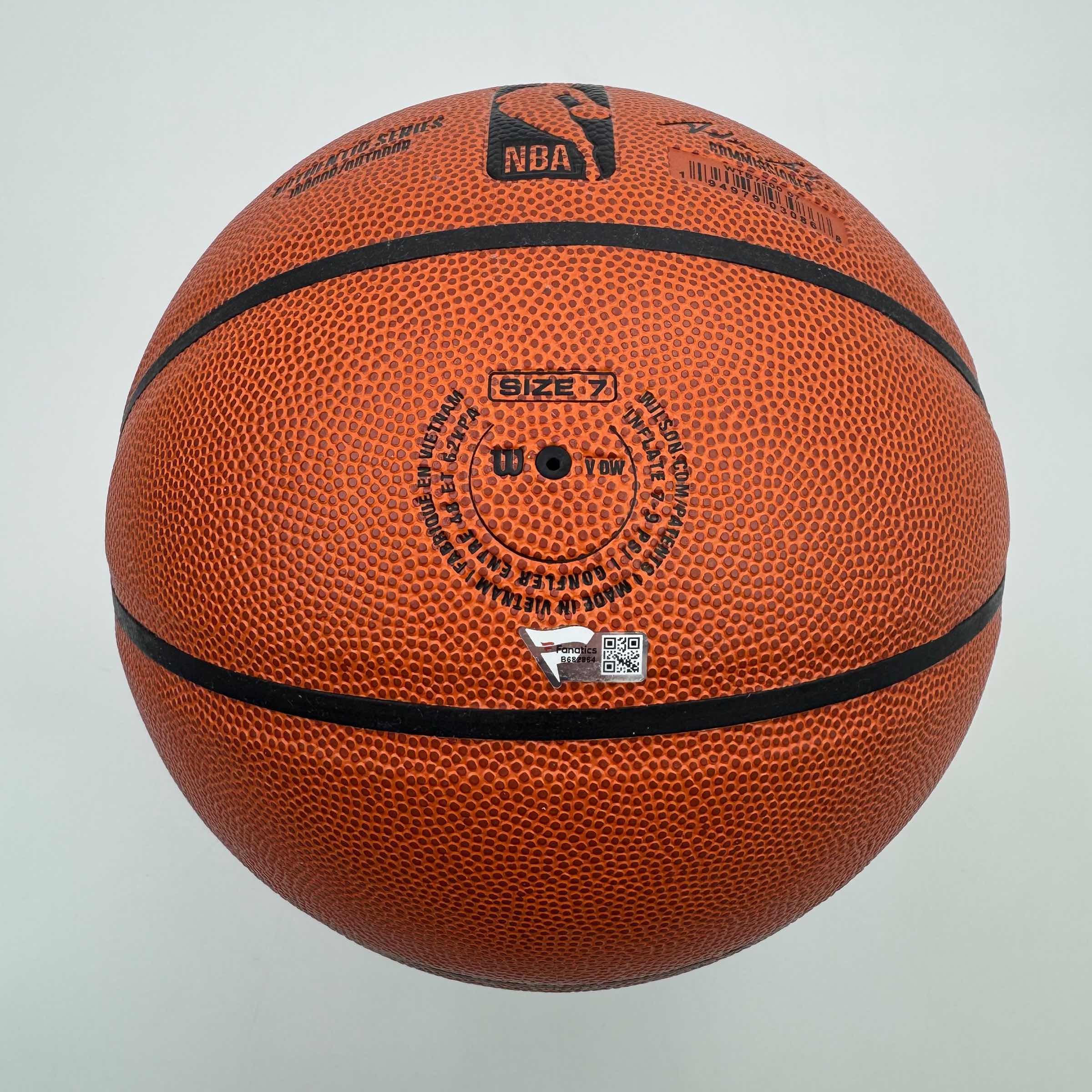 Autographed/Signed Dwyane Wade "Wade County" Miami Heat Wilson Basketball Fanatics COA