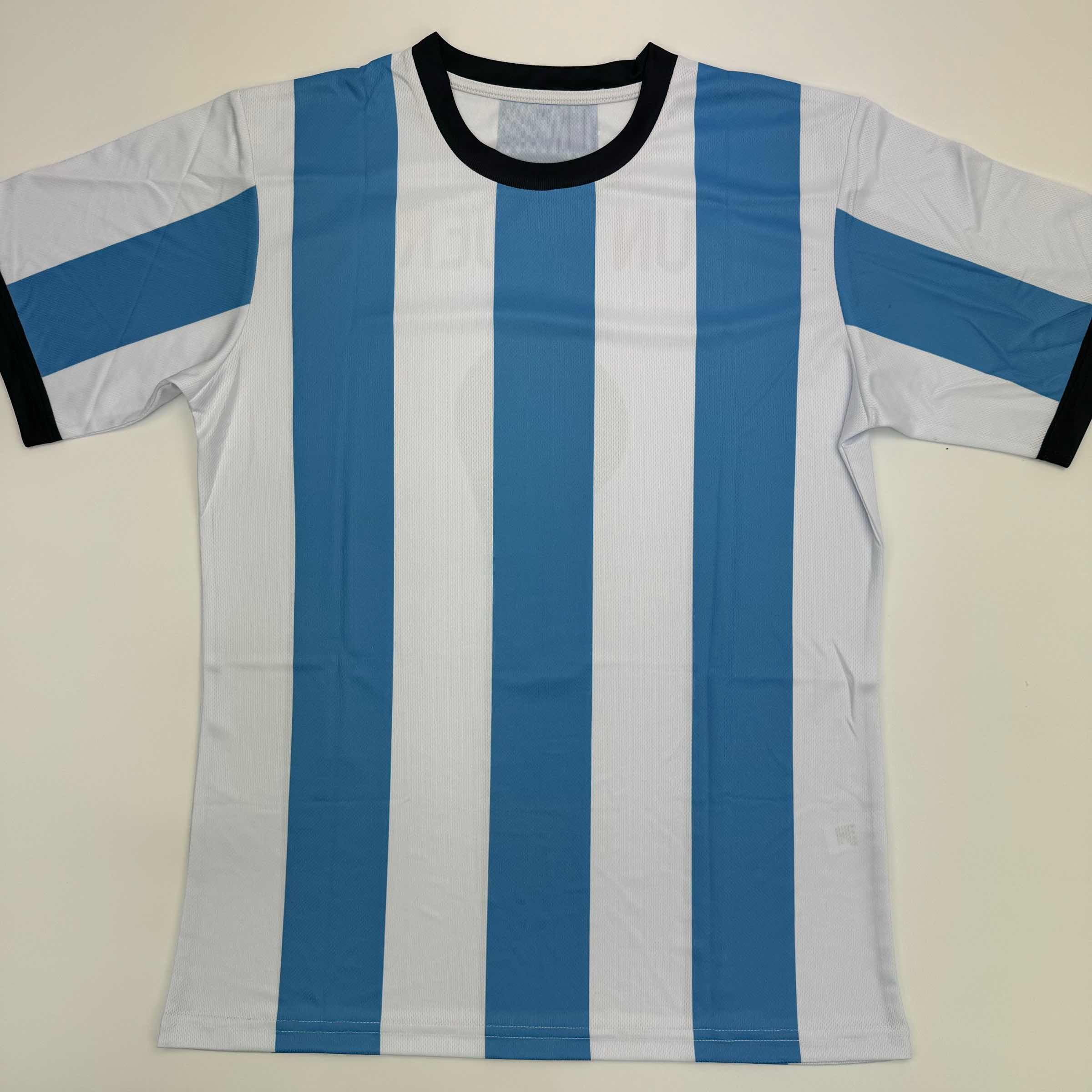 Autographed/Signed Sergio Kun Aguero Argentina Blue Soccer Futbol Jersey Beckett BAS COA #3