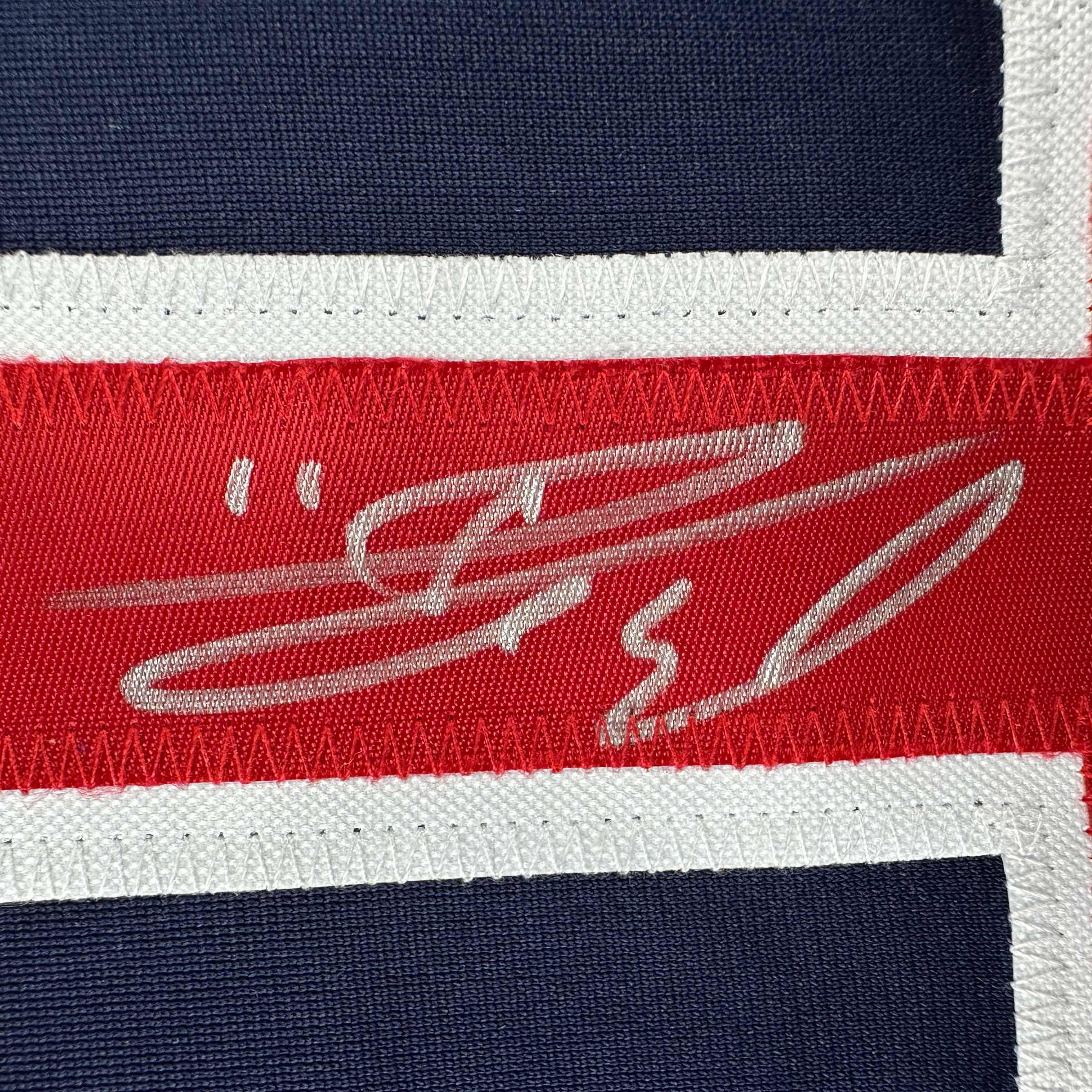 Autographed/Signed Rafael Devers Boston Blue Baseball Jersey JSA COA