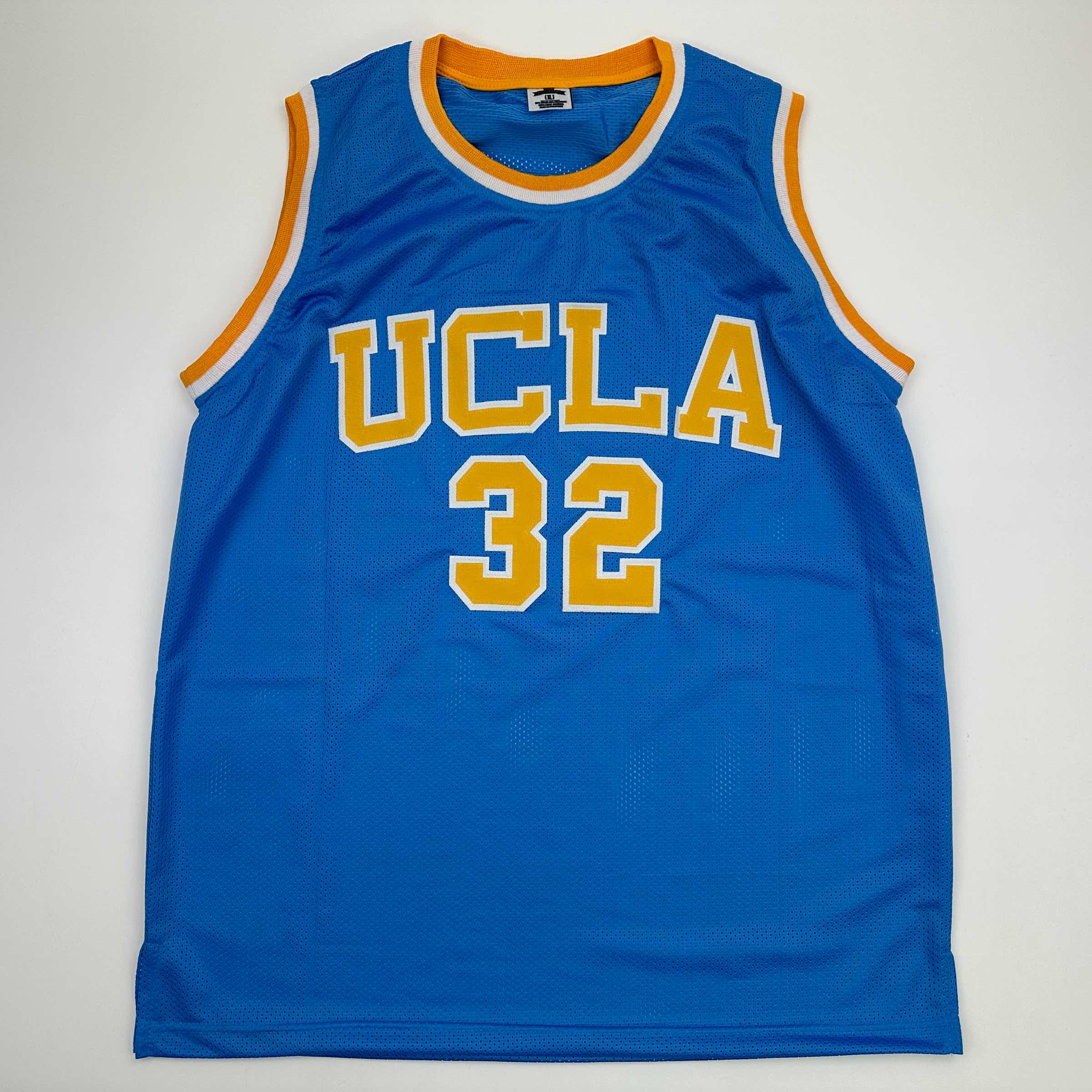 Facsimile Autographed Bill Walton UCLA Blue Reprint Laser Auto College Basketball Jersey Size Men's XL