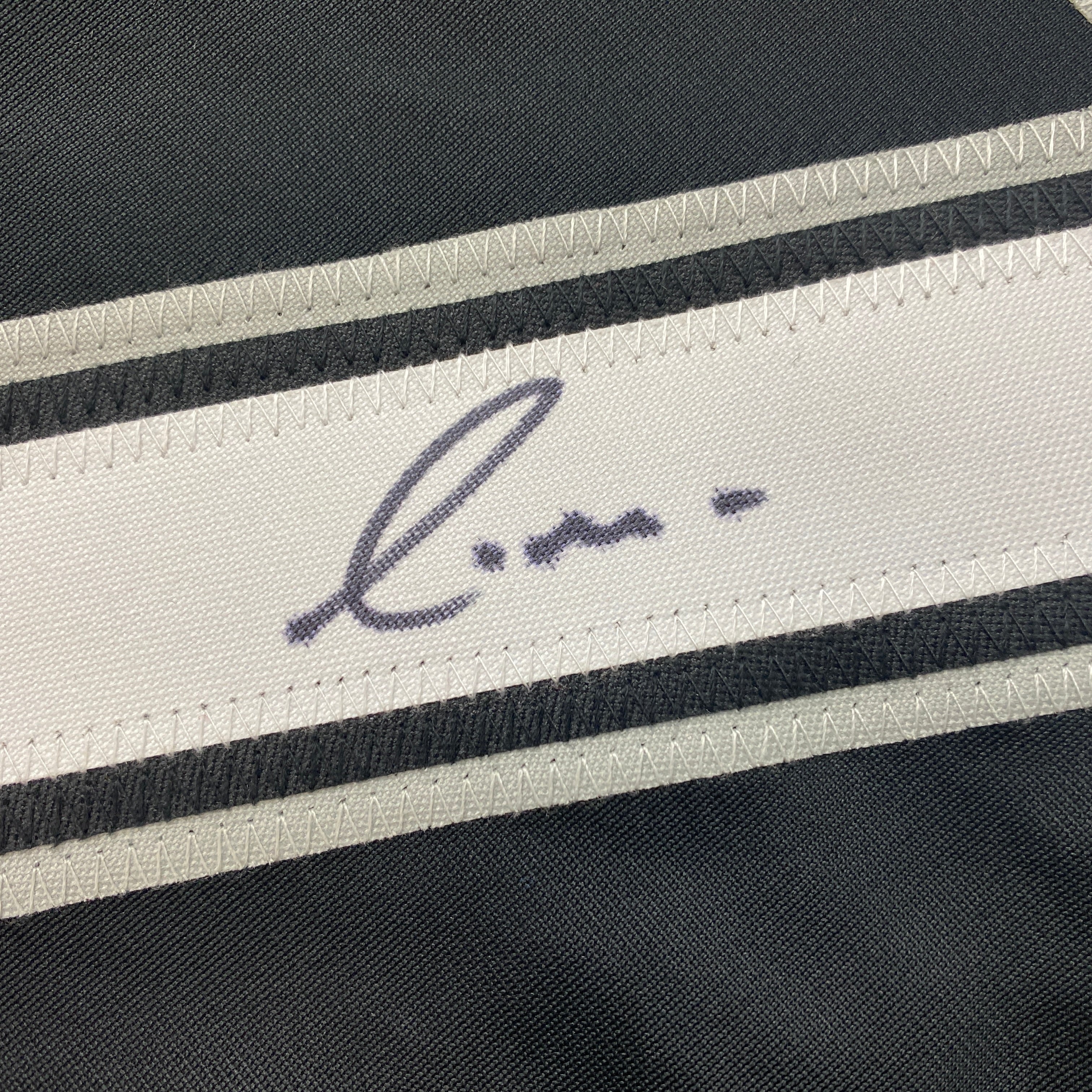 Autographed/Signed Yermin Mercedes Chicago Black Baseball Jersey Beckett BAS COA