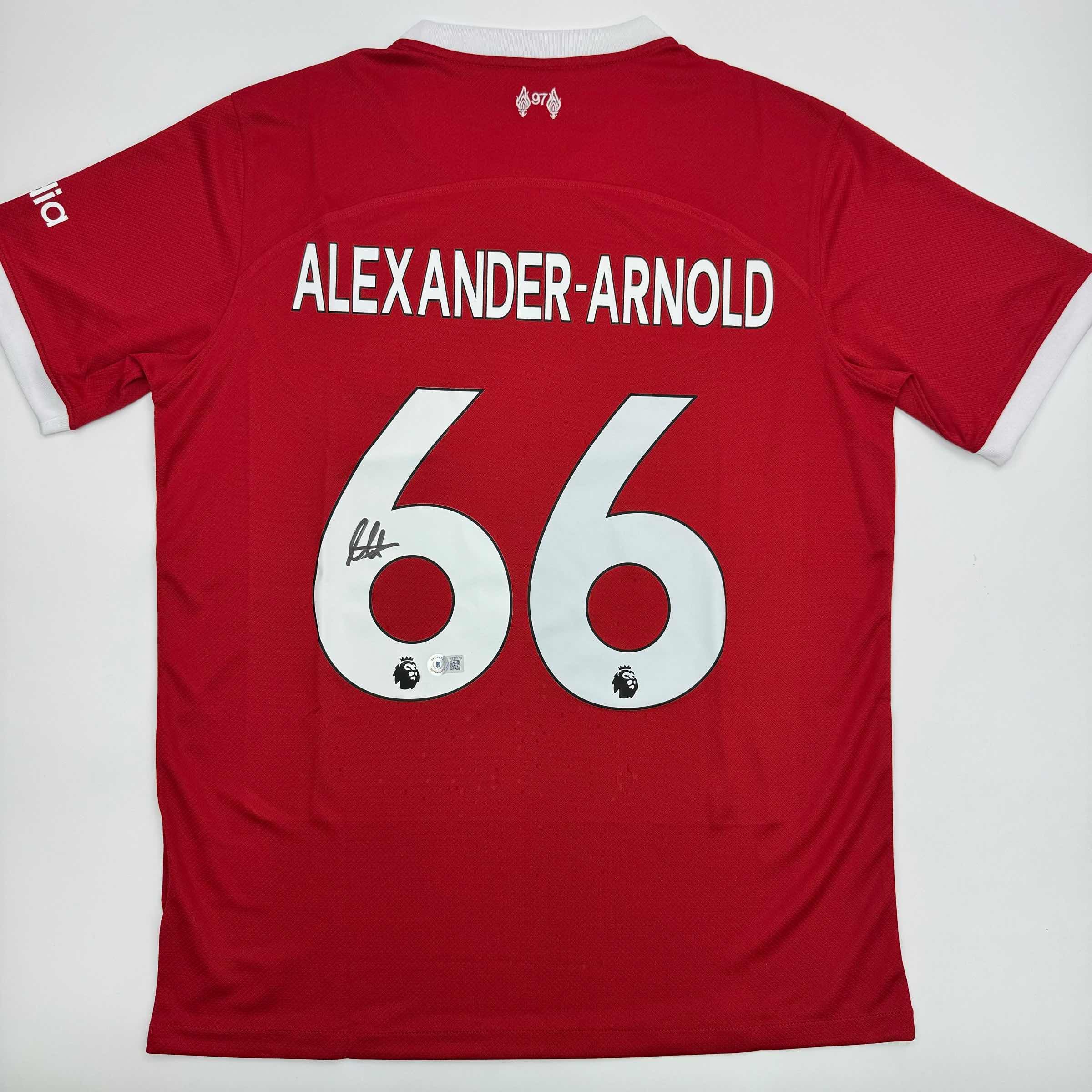 Autographed/Signed Trent Alexander Arnold Liverpool Red Soccer Jersey Beckett BAS COA
