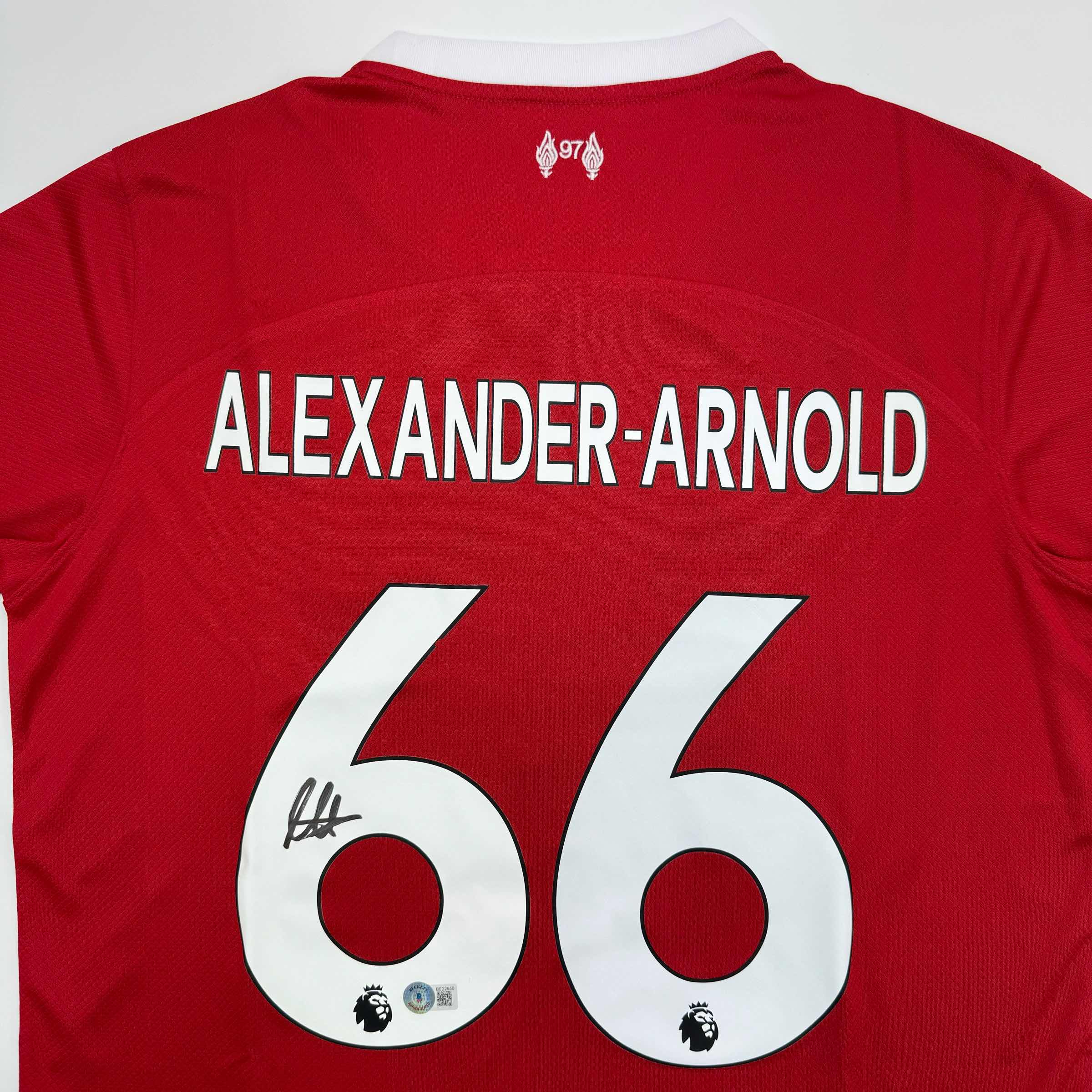 Autographed/Signed Trent Alexander Arnold Liverpool Red Soccer Jersey Beckett BAS COA