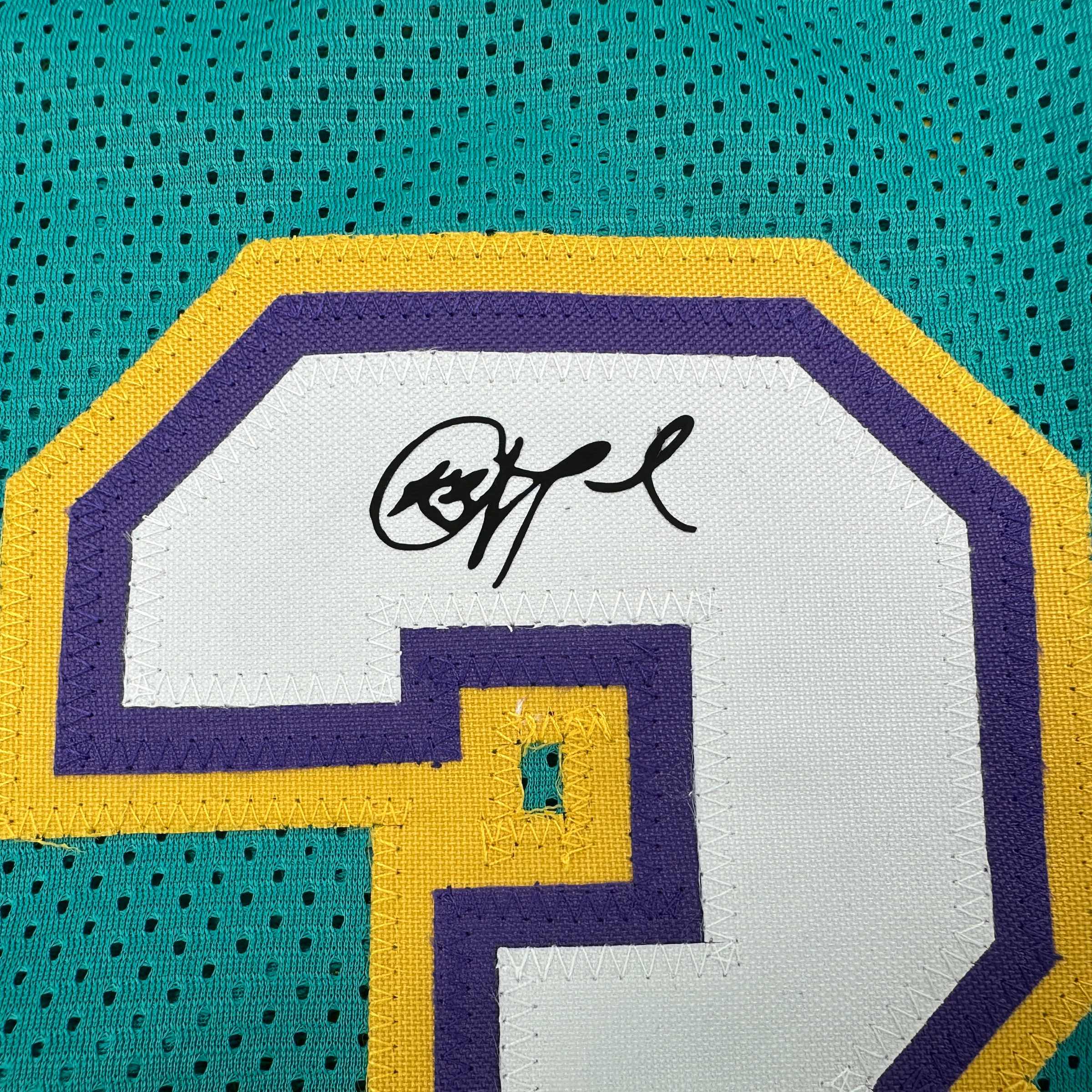 Framed Facsimile Autographed Chris Paul 35x39 New Orleans Teal Reprint Laser Auto Basketball Jersey