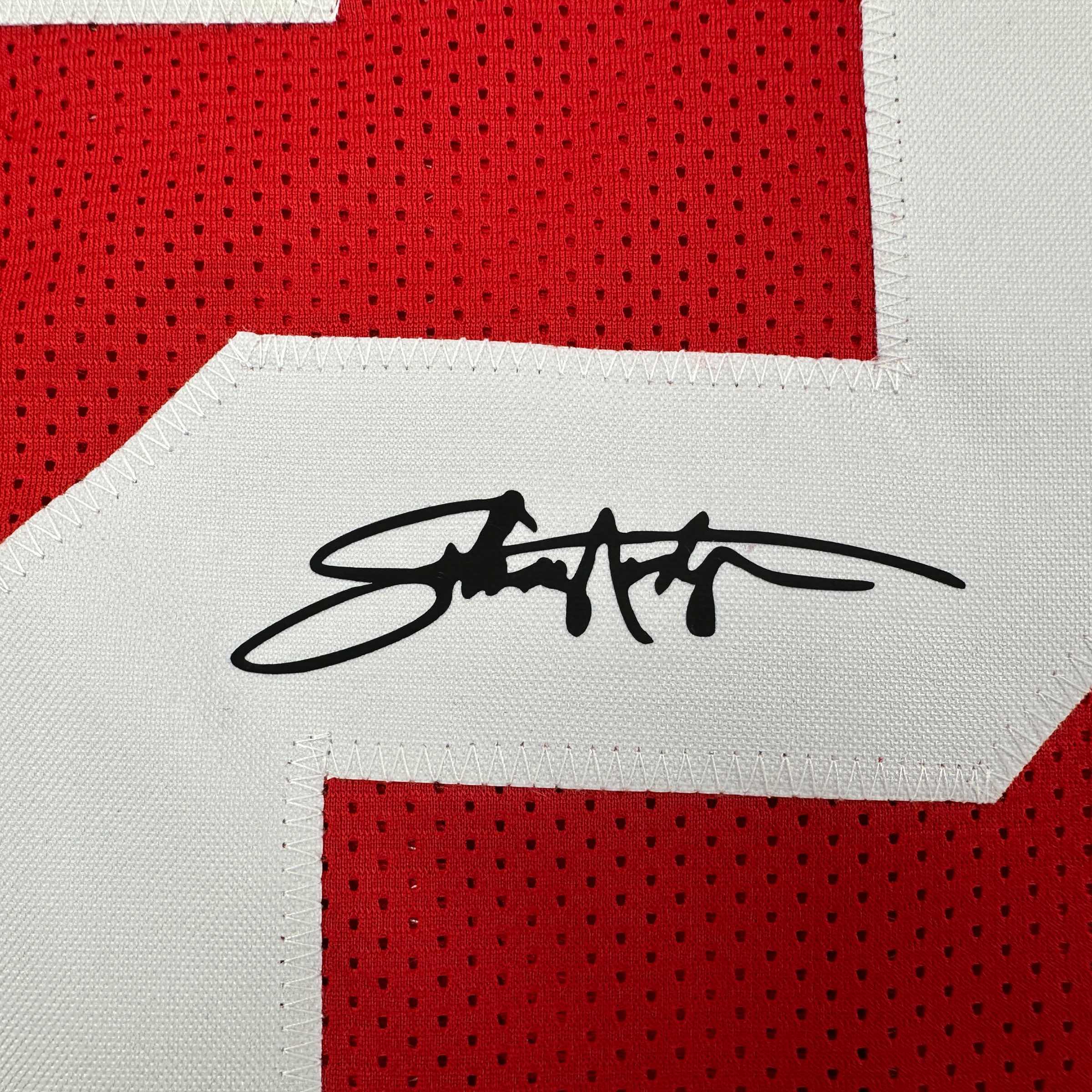 Facsimile Autographed Johnny Rodgers Nebraska  Red Reprint Laser Auto College Football Jersey Size Men's XL