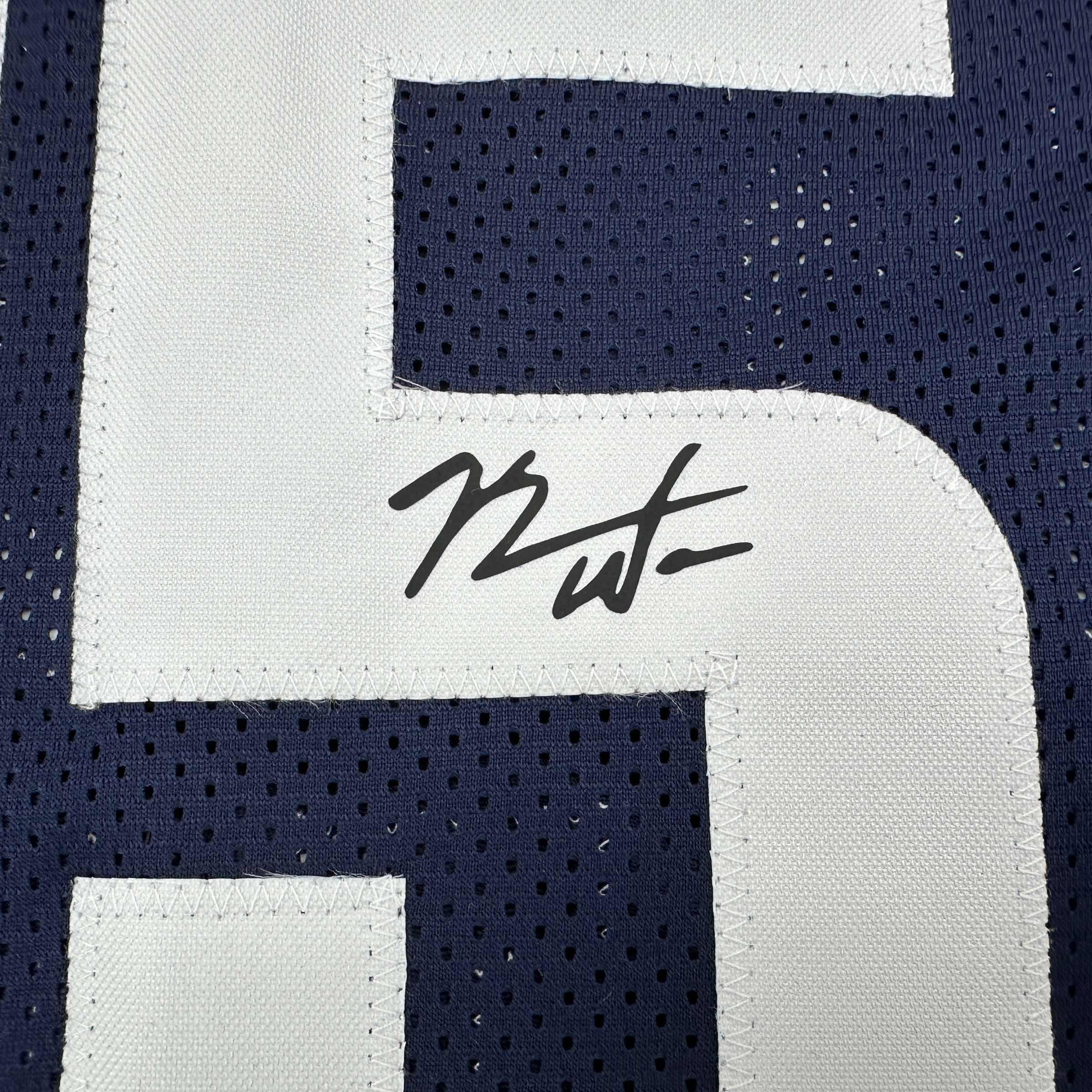 Framed Facsimile Autographed Kemba Walker 35x39 UConn Blue Reprint Laser Auto College Basketball Jersey