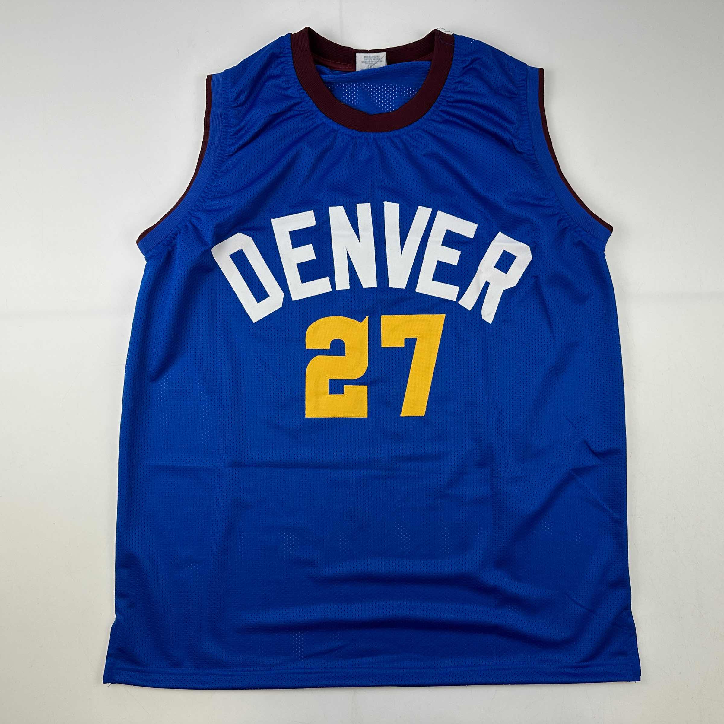 Facsimile Autographed Jamal Murray Denver Royal Blue Reprint Laser Auto Basketball Jersey Size Men's XL