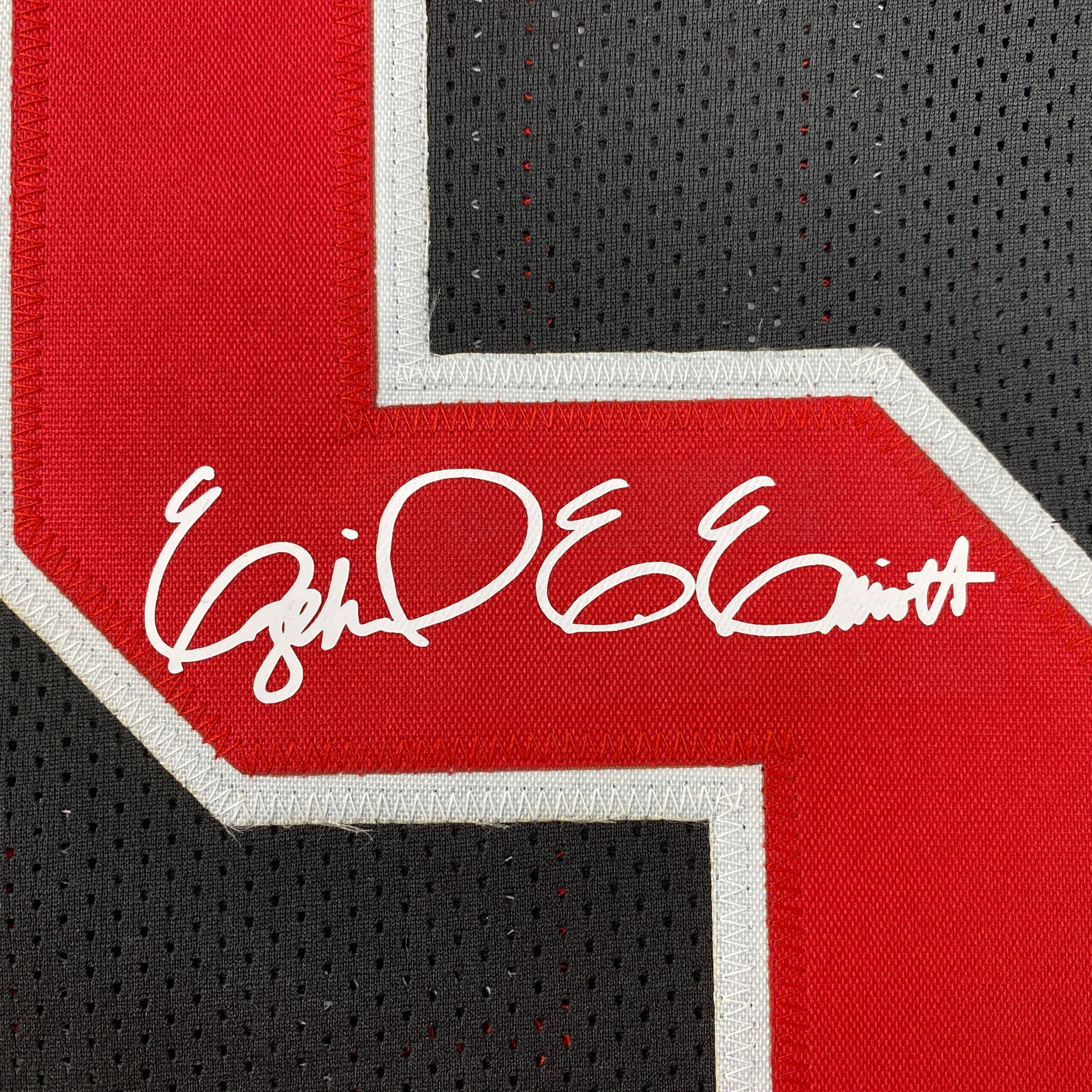 Facsimile Autographed Ezekiel Elliott Ohio State Black Reprint Laser Auto College Football Jersey Size Men's XL