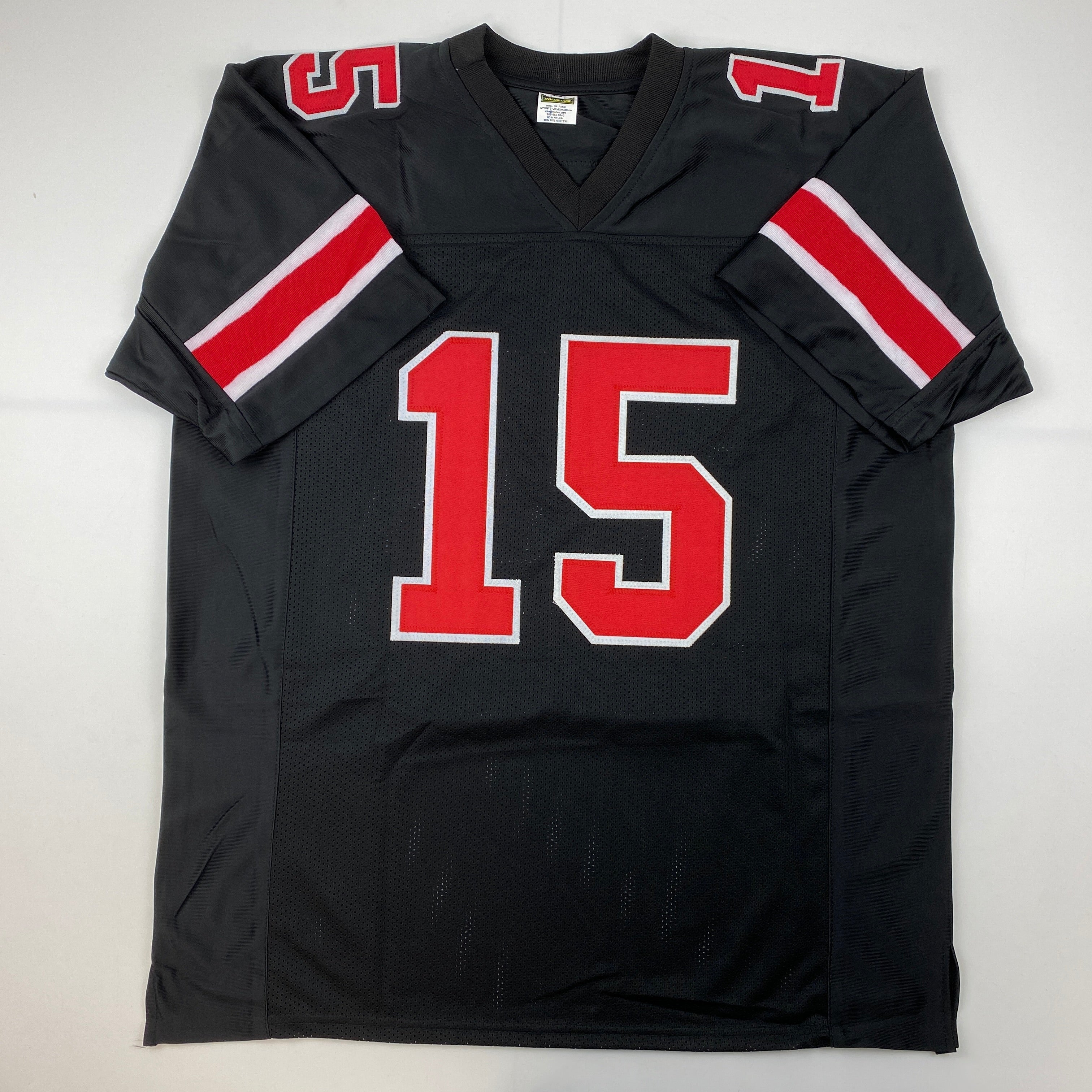 Facsimile Autographed Ezekiel Elliott Ohio State Black Reprint Laser Auto College Football Jersey Size Men's XL