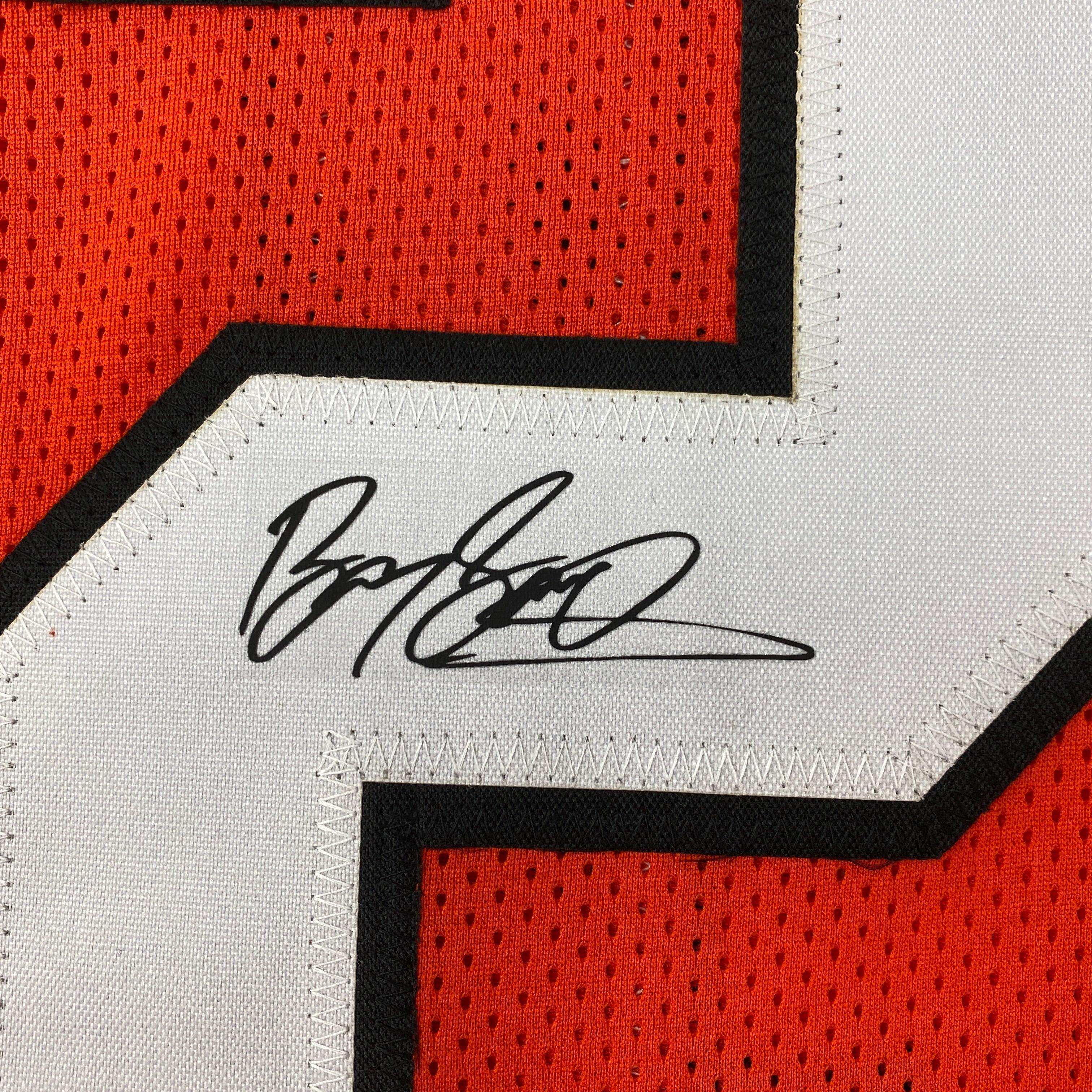 Facsimile Autographed Barry Sanders Oklahoma State Orange Reprint Laser Auto College Football Jersey Size Men's XL