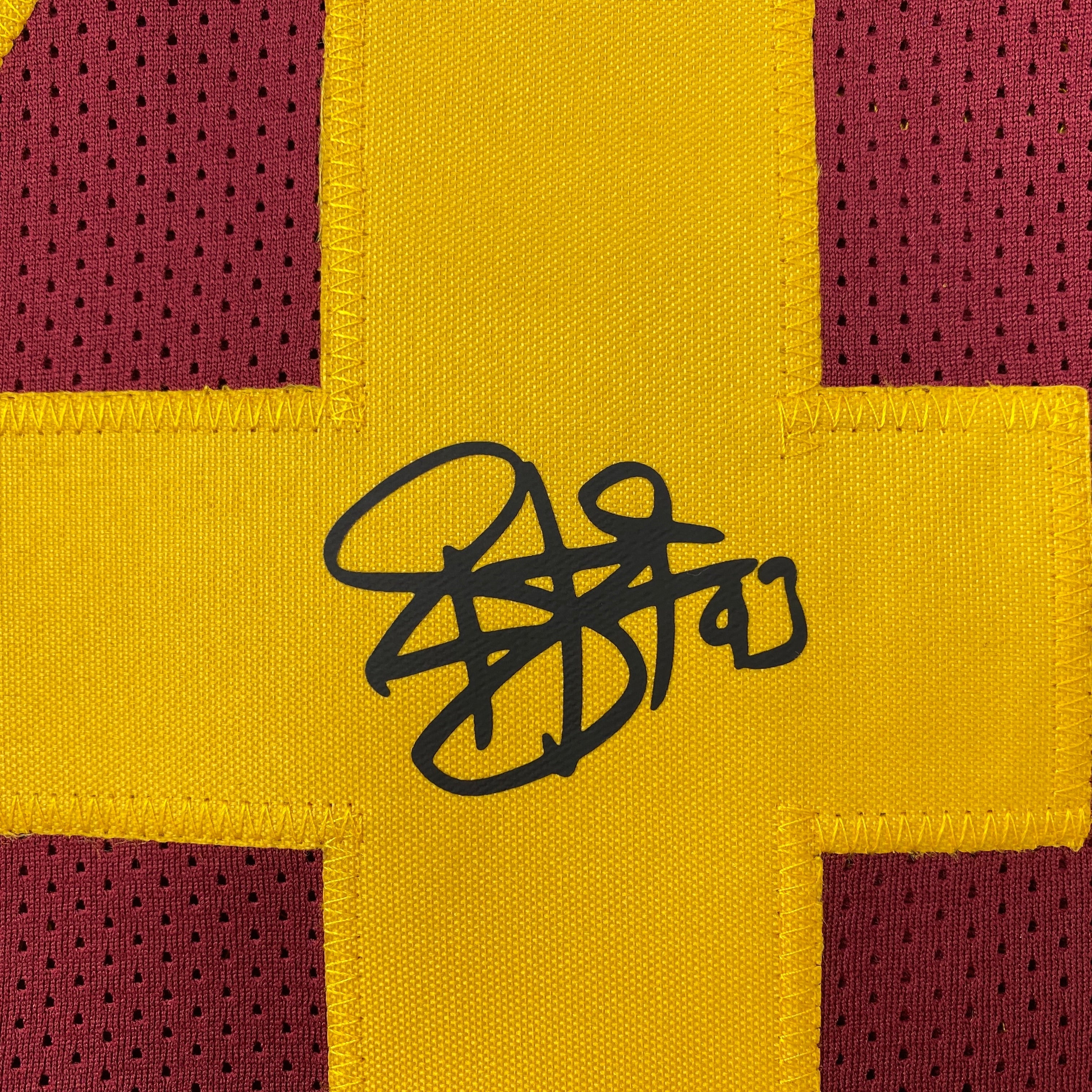 Facsimile Autographed Troy Polamalu USC Maroon Reprint Laser Auto College Football Jersey Size Men's XL
