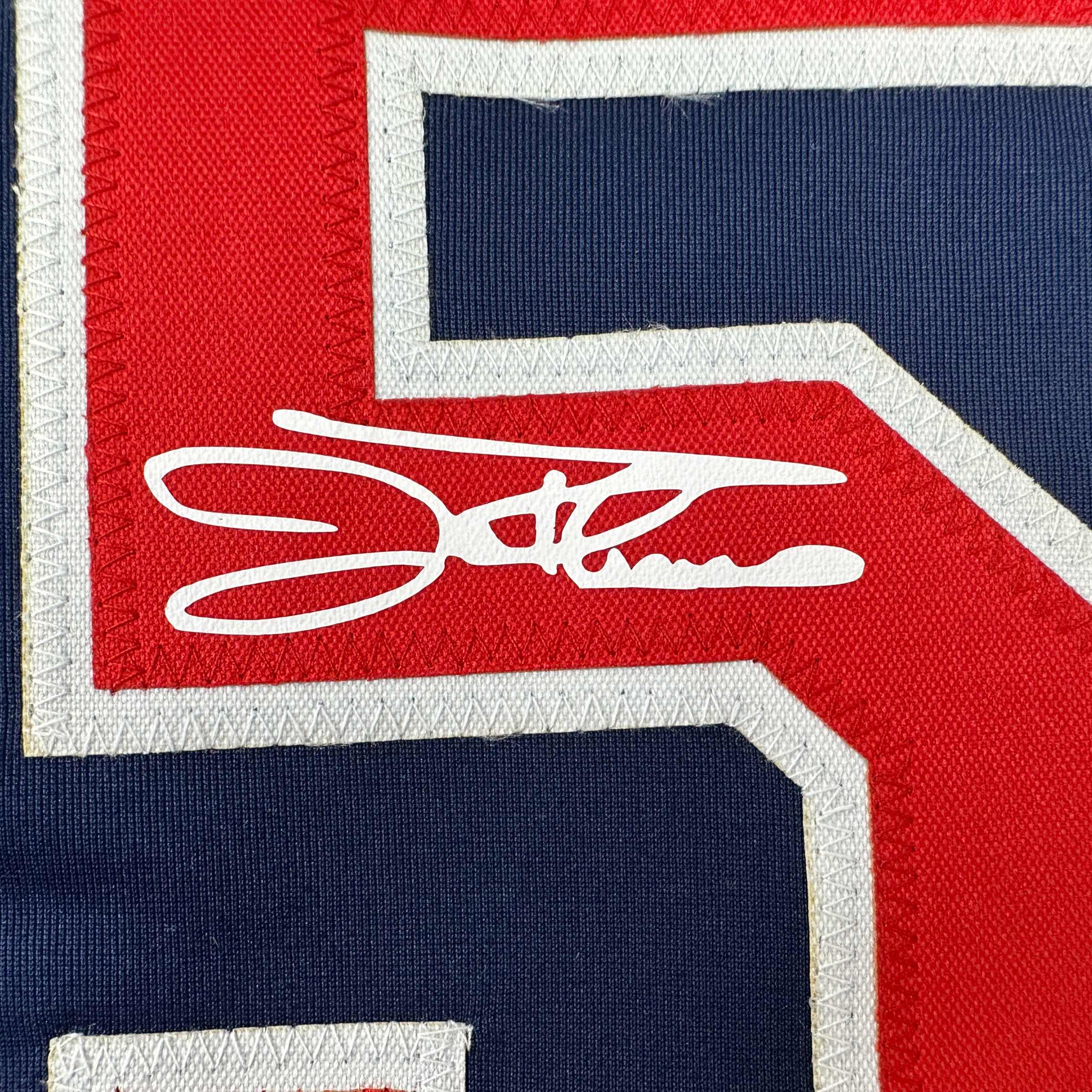Facsimile Autographed Jim Thome Cleveland Blue Reprint Laser Auto Baseball Jersey Size Men's XL