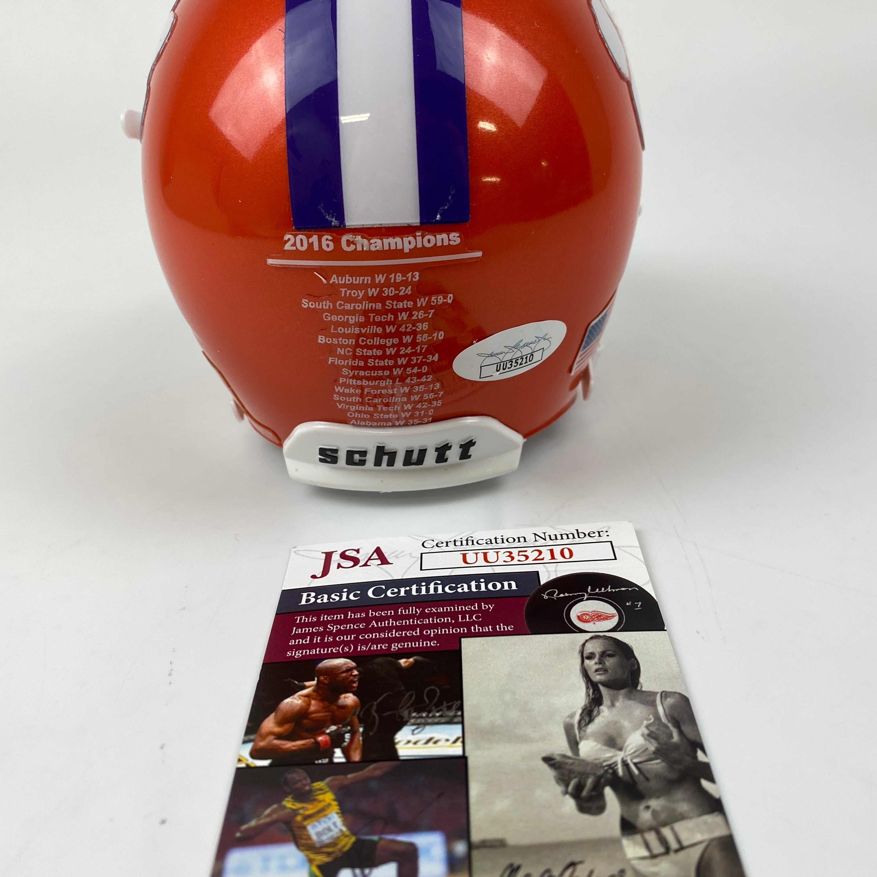 Autographed/Signed Dabo Swinney Clemson Tigers 2016 National Champions