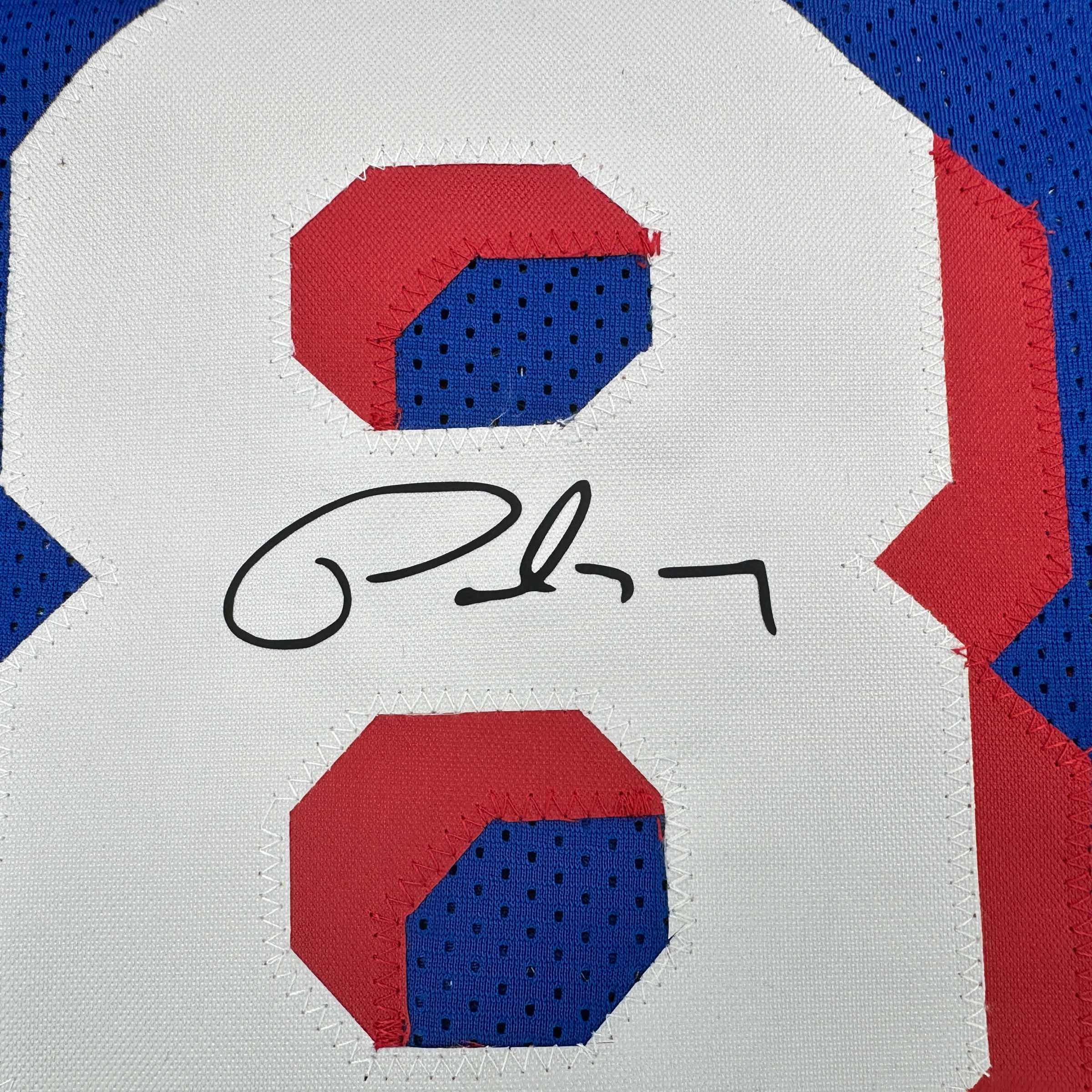 Facsimile Autographed Paul George Philadelphia Blue Reprint Laser Auto Basketball Jersey Size Men's XL