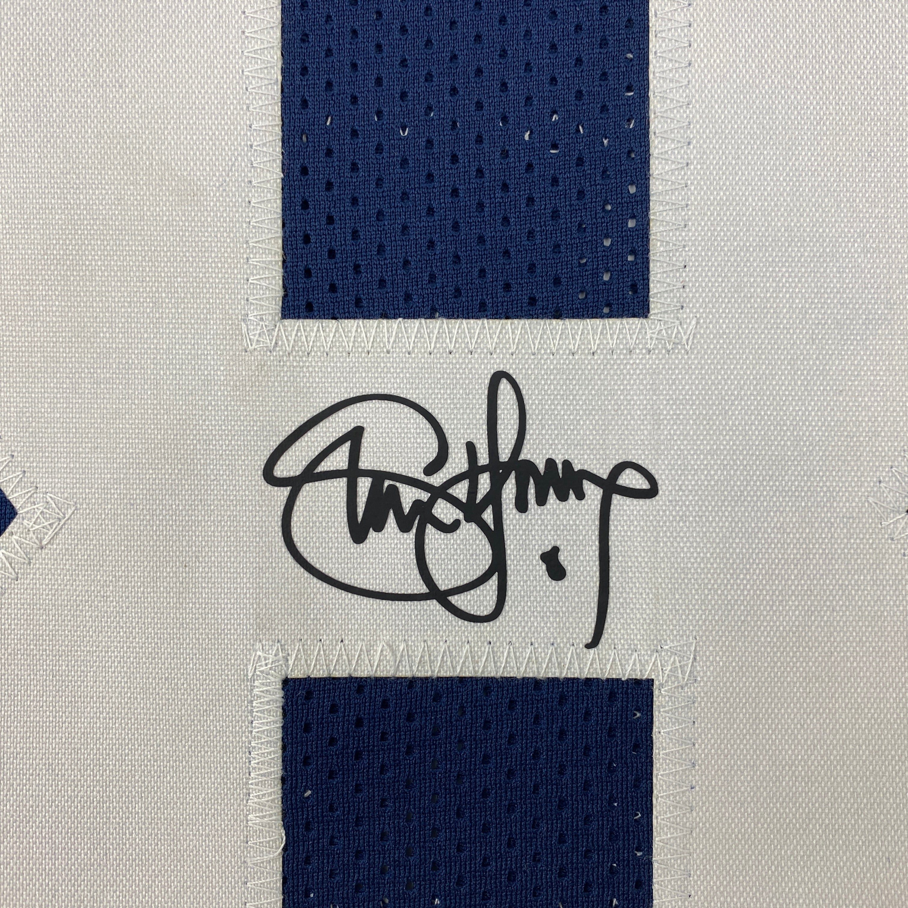Facsimile Autographed Steve Young BYU Blue Reprint Laser Auto College Football Jersey Size Men's XL