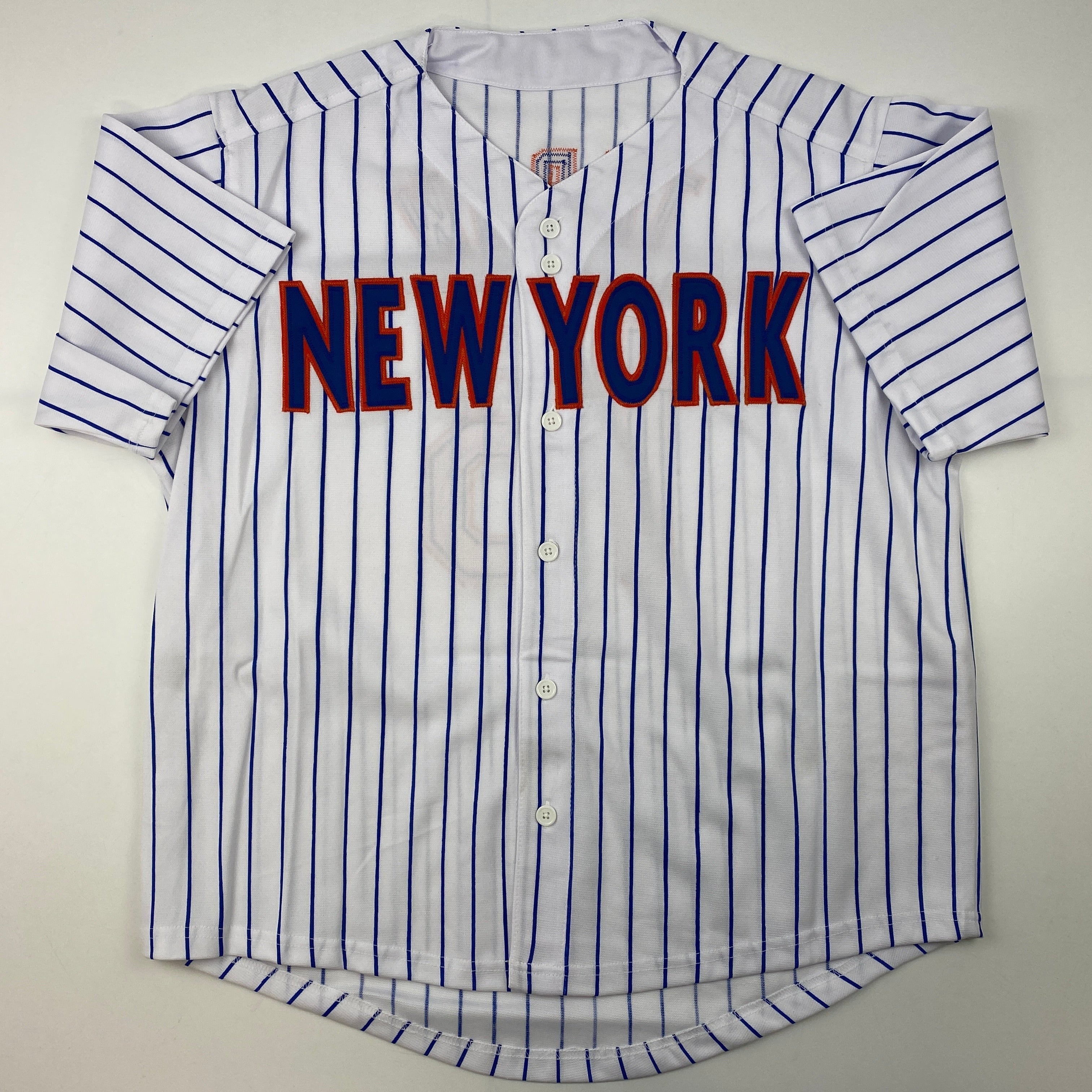 Facsimile Autographed Tim Tebow New York Pinstripe Reprint Laser Auto Baseball Jersey Size Men's XL