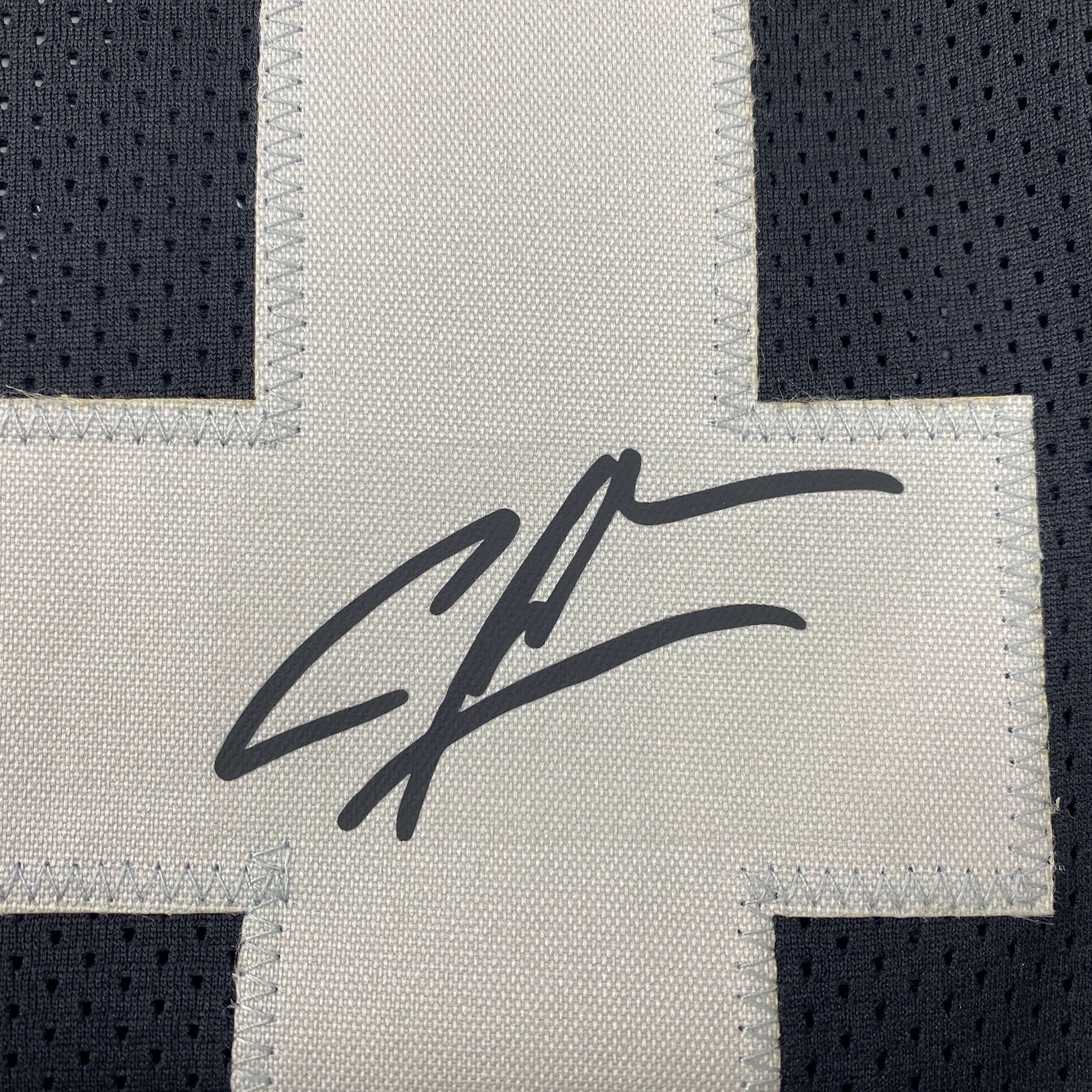 Facsimile Autographed Charles Woodson Oakland Las Vegas Black Reprint Laser Auto Football Jersey Size Men's XL