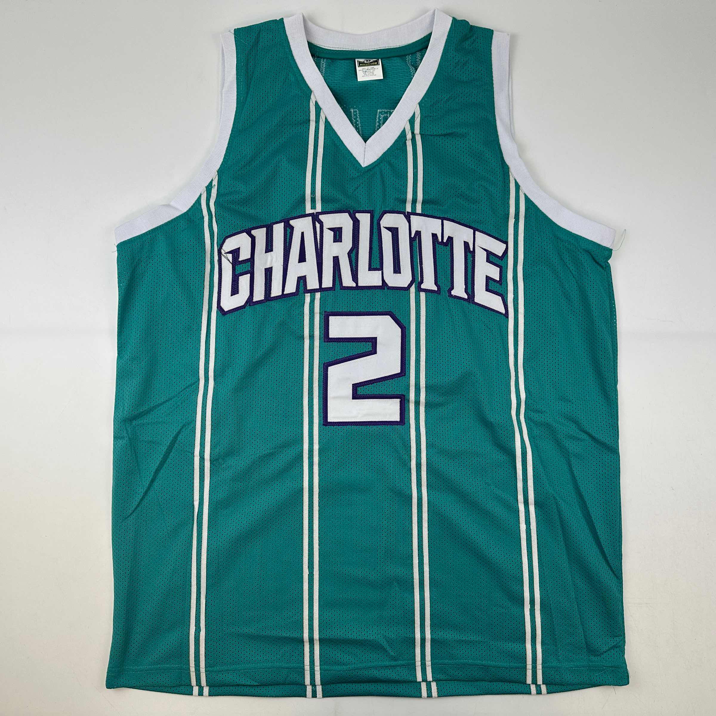 Facsimile Autographed LaMelo Ball #2 Rookie Charlotte Teal Reprint Laser Auto Basketball Jersey Size Men's XL