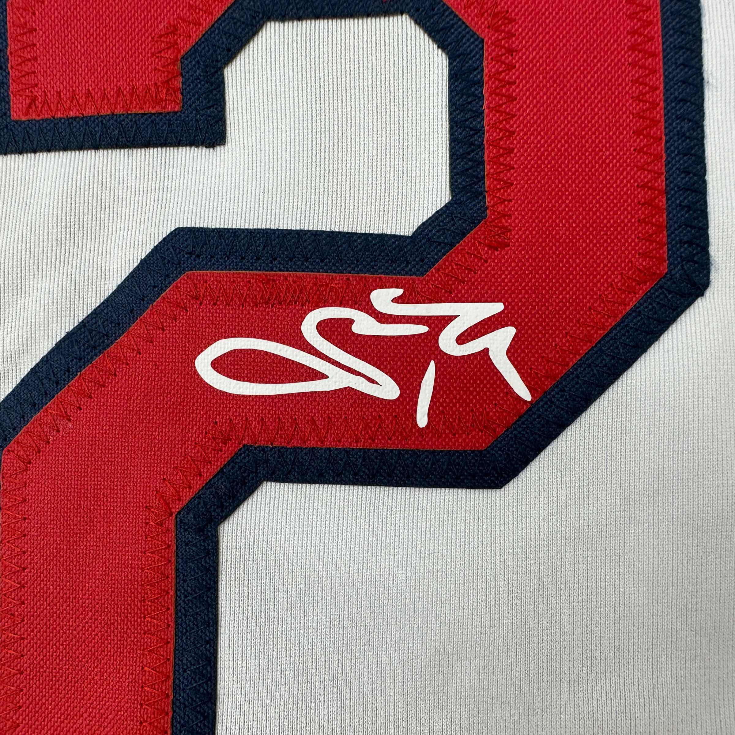 Facsimile Autographed Scott Rolen St. Louis White Reprint Laser Auto Baseball Jersey Size Men's XL