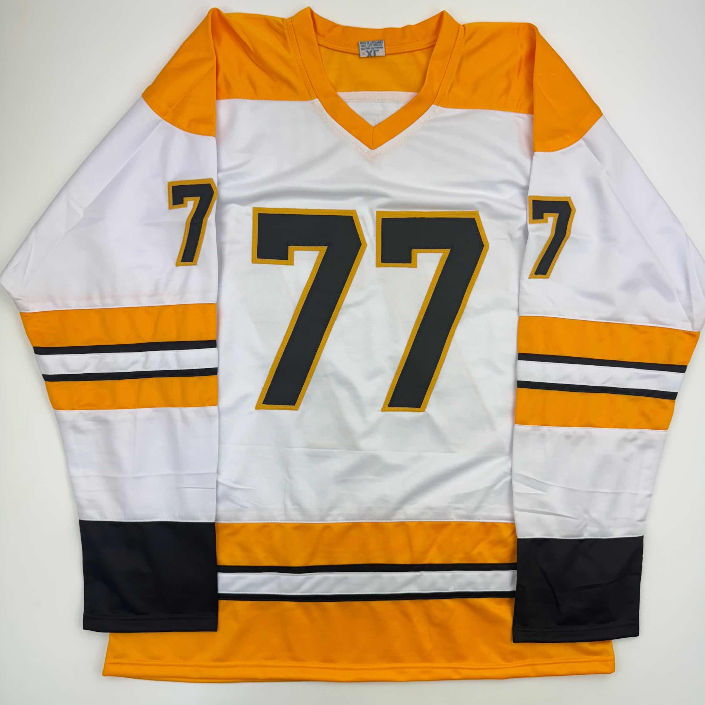 Autographed/Signed Ray Bourque Boston White Hockey Jersey JSA COA