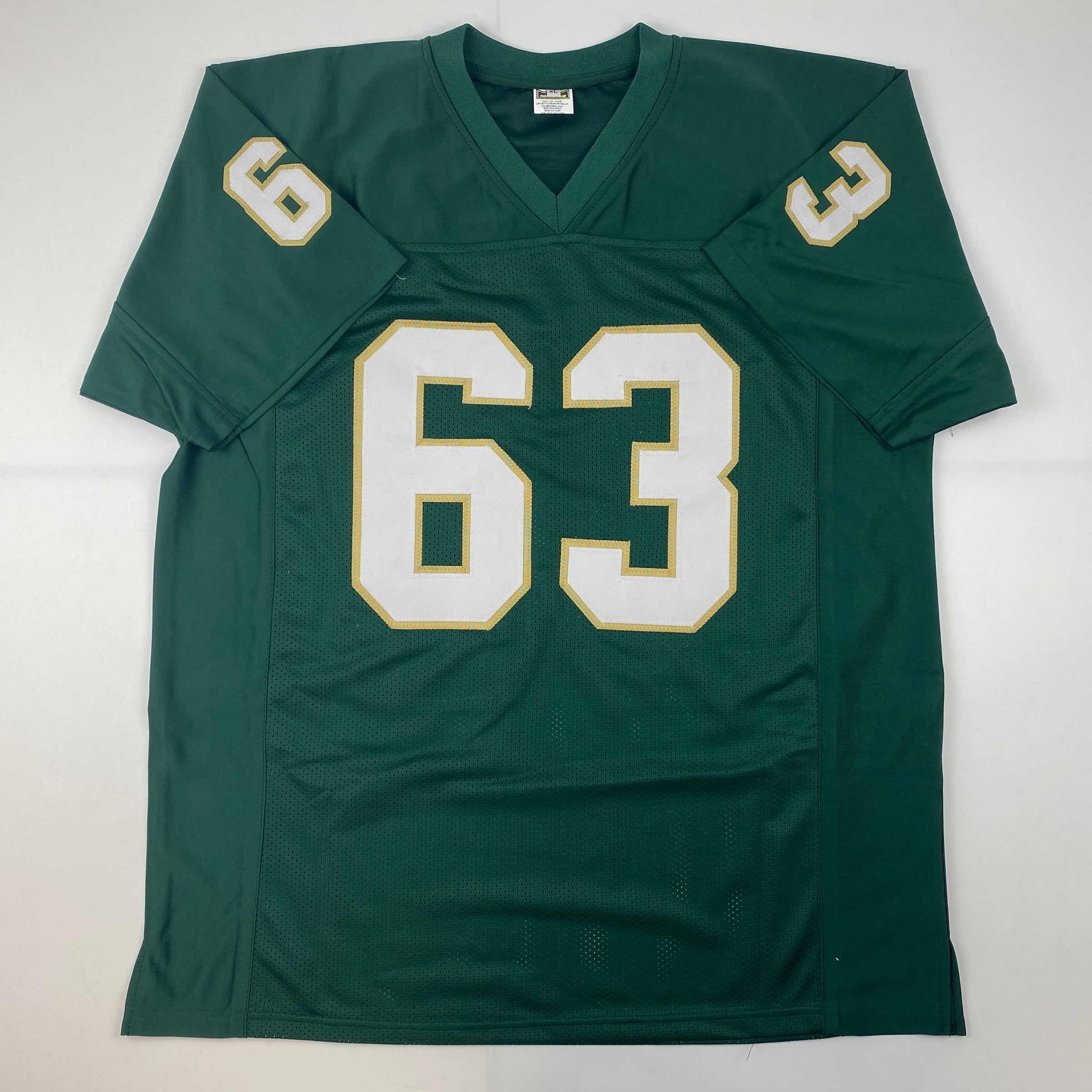Facsimile Autographed Mike Singletary Baylor Green Reprint Laser Auto College Football Jersey Size Men's XL