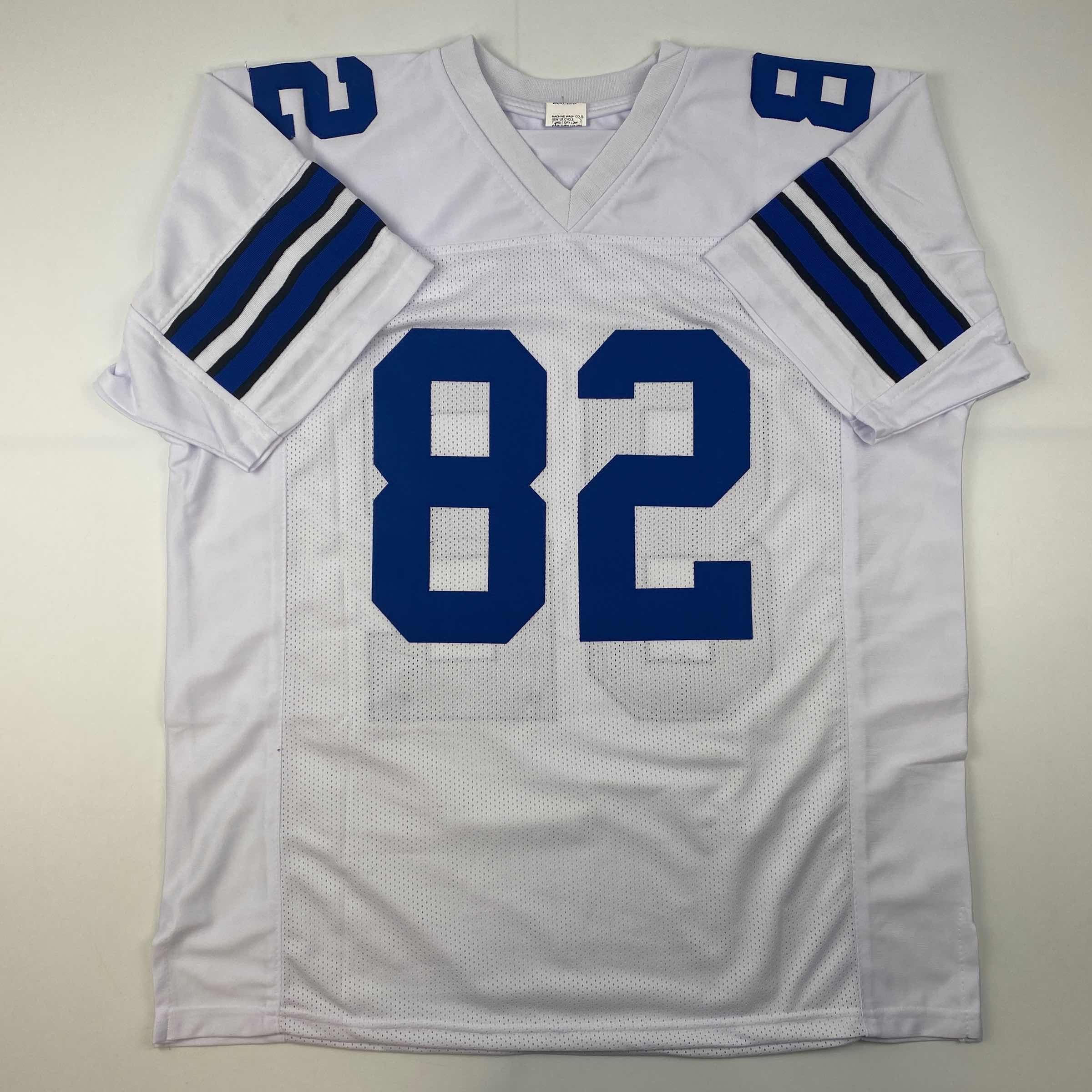 Facsimile Autographed Jason Witten Dallas White Reprint Laser Auto Football Jersey Size Men's XL