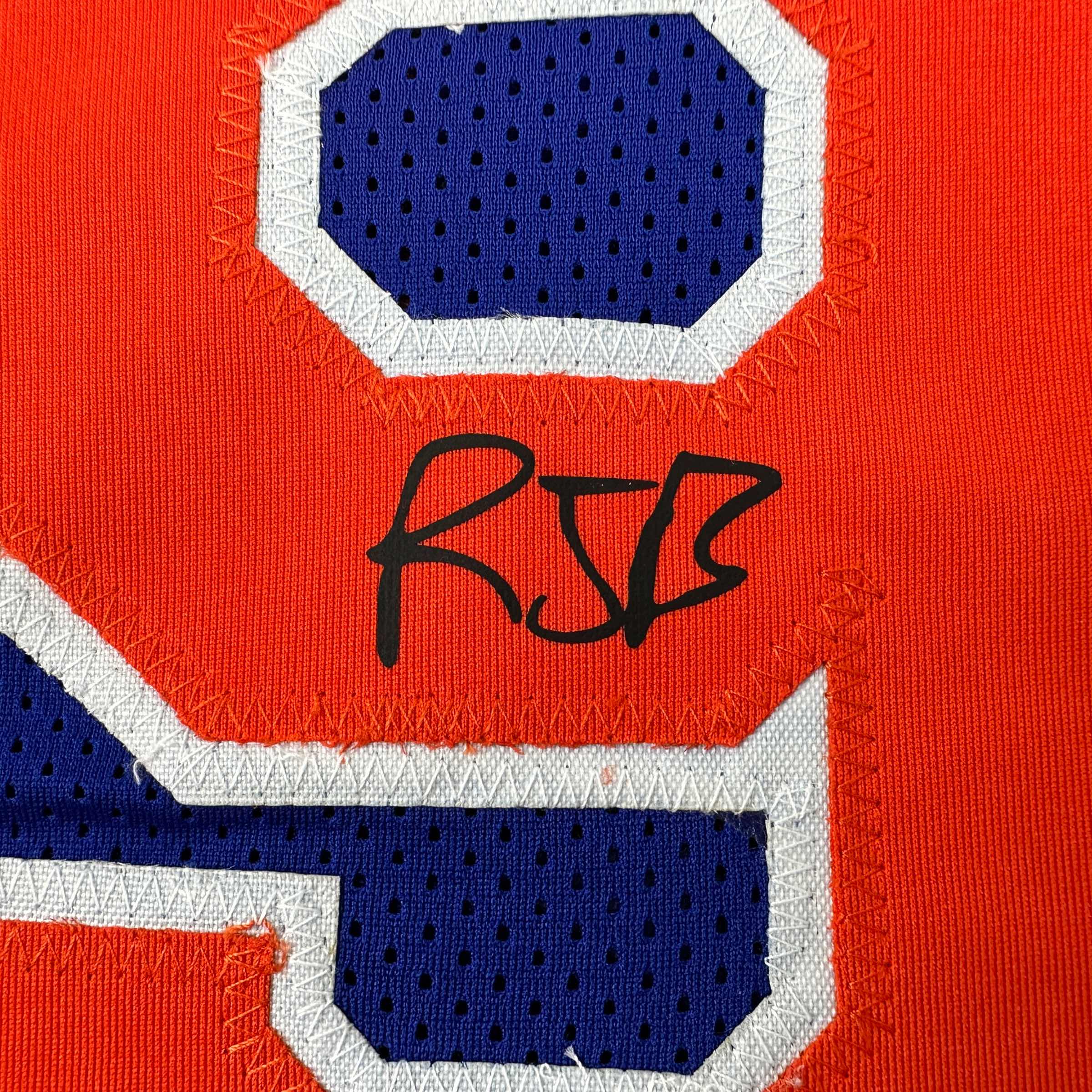 Facsimile Autographed RJ R.J. Barrett New York Blue Reprint Laser Auto Basketball Jersey Size Men's XL