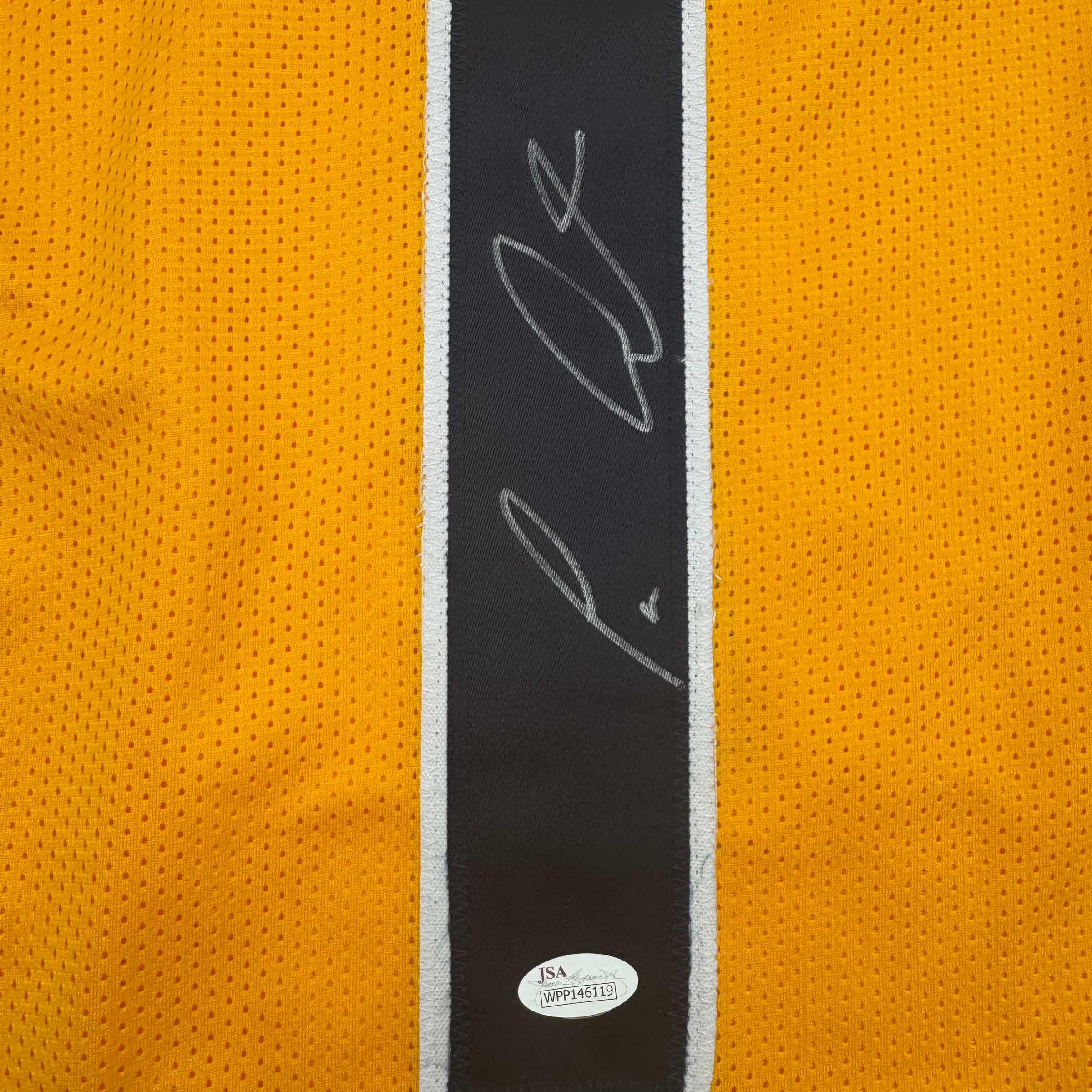 Autographed/Signed Tavon Austin West Virginia Yellow College Football Jersey JSA COA