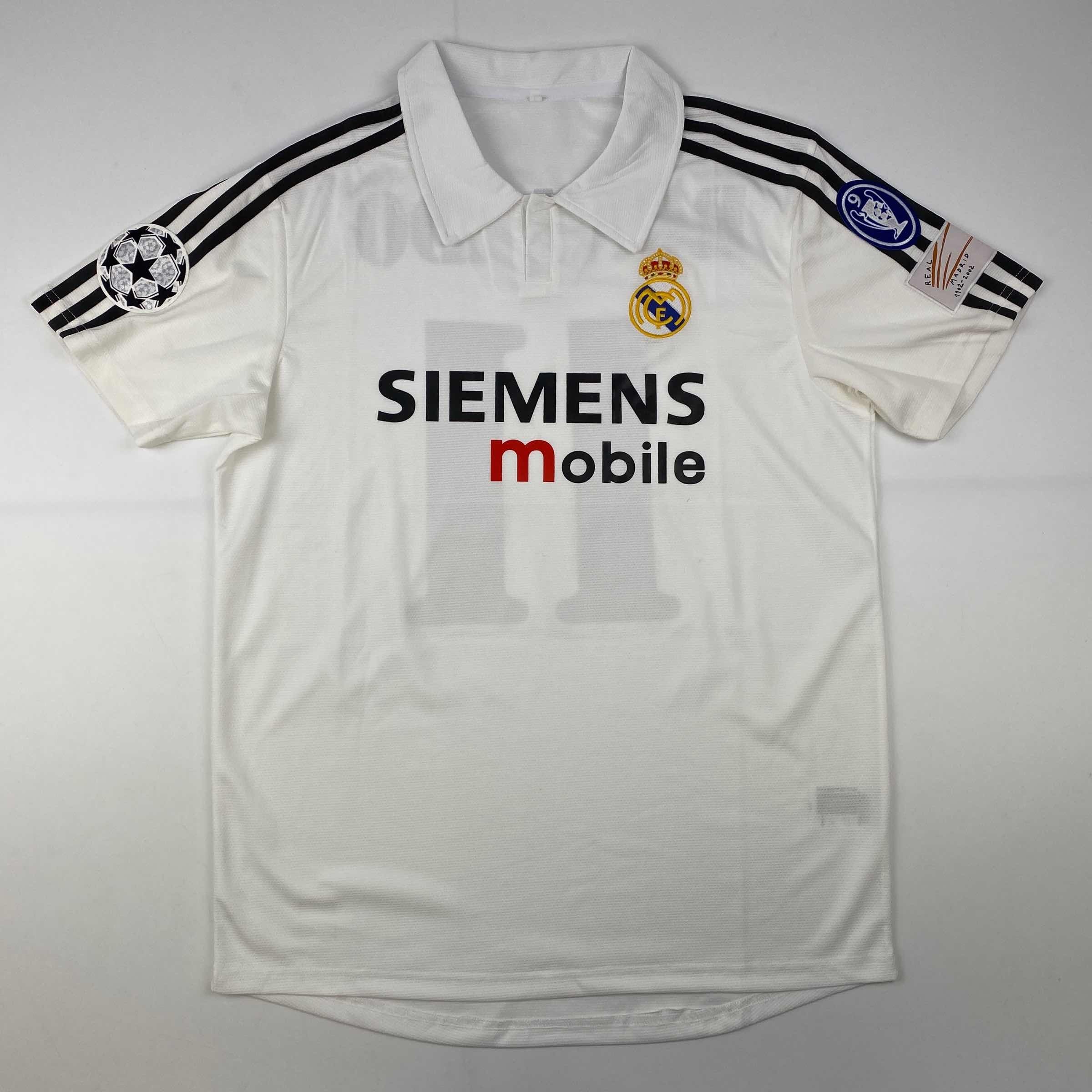 Autographed/Signed Ronaldo Nazario Real Madrid White Soccer Jersey Beckett BAS COA