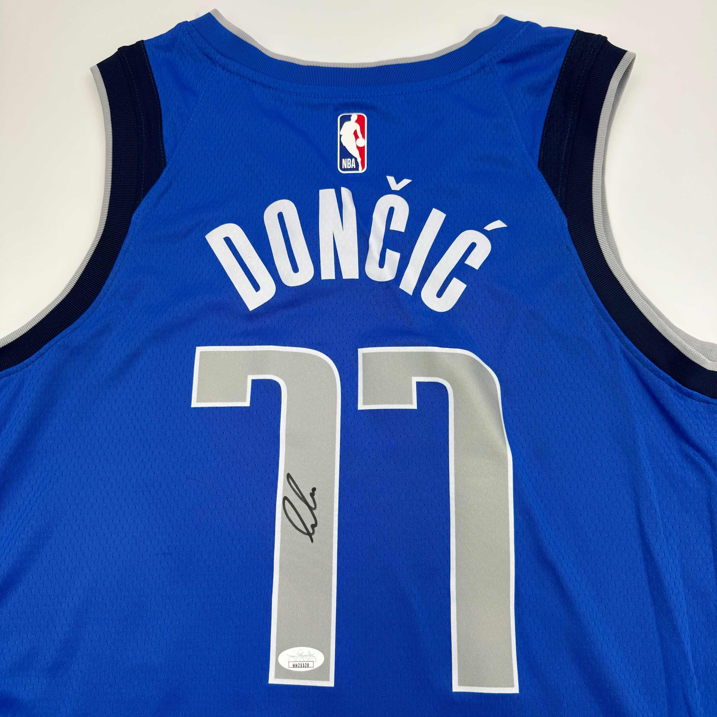 Autographed/Signed Luka Doncic Dallas Mavericks Blue Authentic Basketball Jersey JSA COA