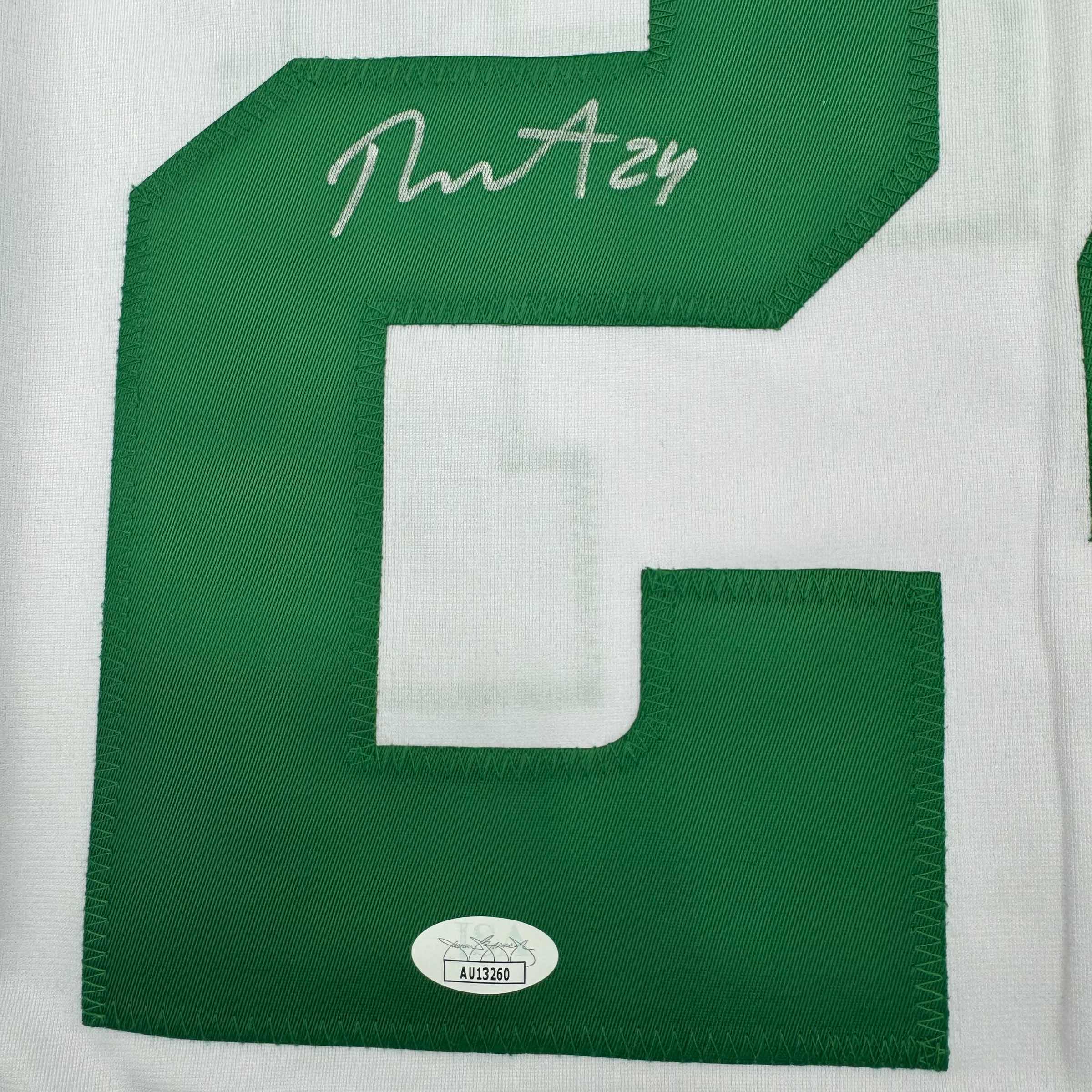 Autographed/Signed Roope Hintz Dallas White Hockey Jersey JSA COA