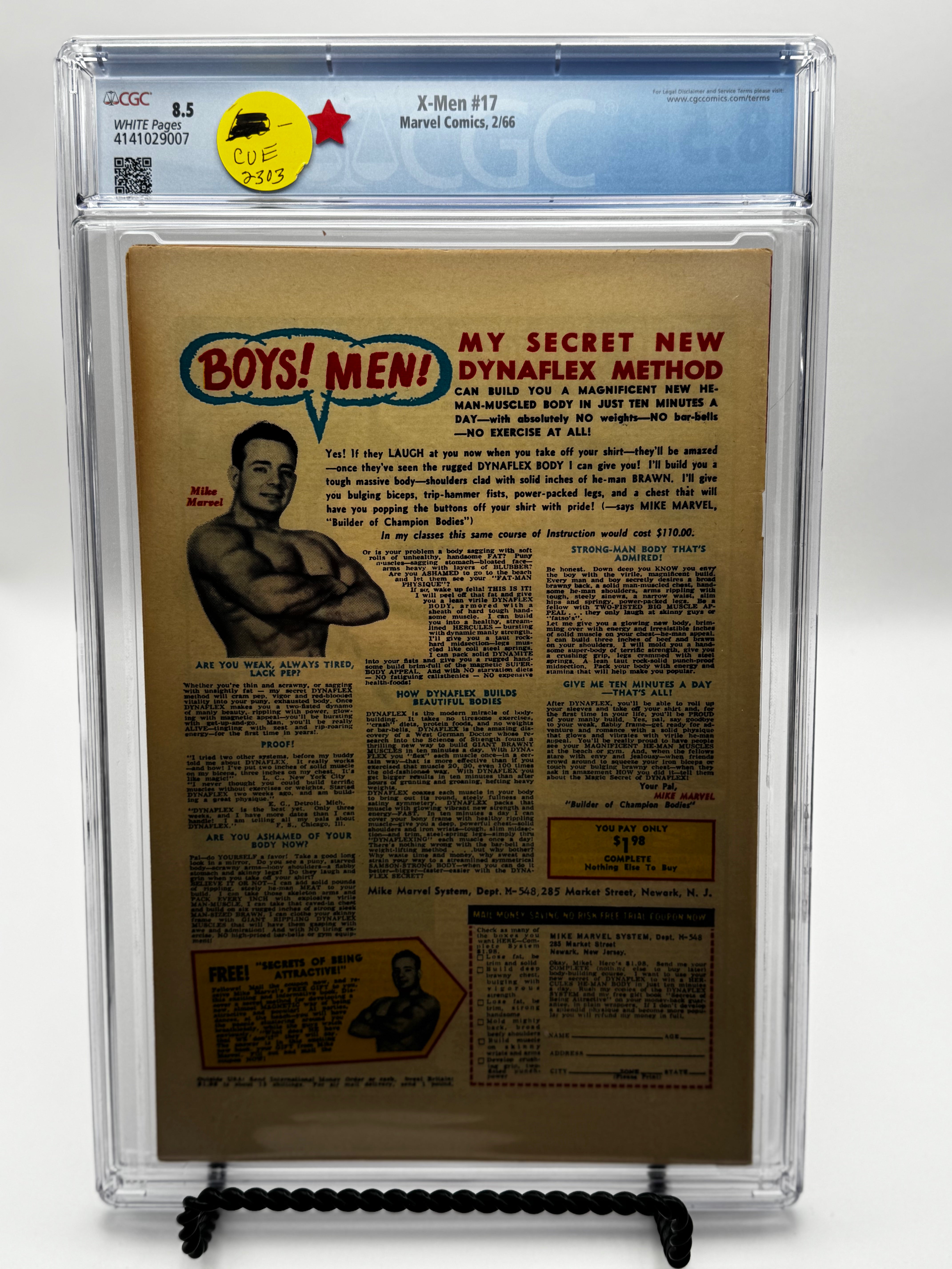 X-Men #17 CGC 8.5 - Classic Kirby Cover (1966)