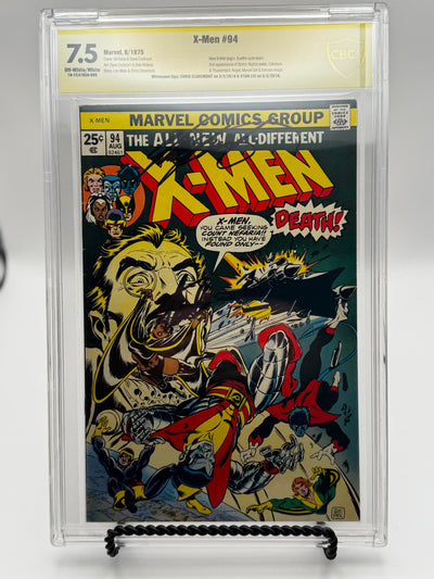X-Men #94 CBCS 7.5 Yellow Label Double Signed Stan Lee & Chris Claremont 1975 [IN STOCK]