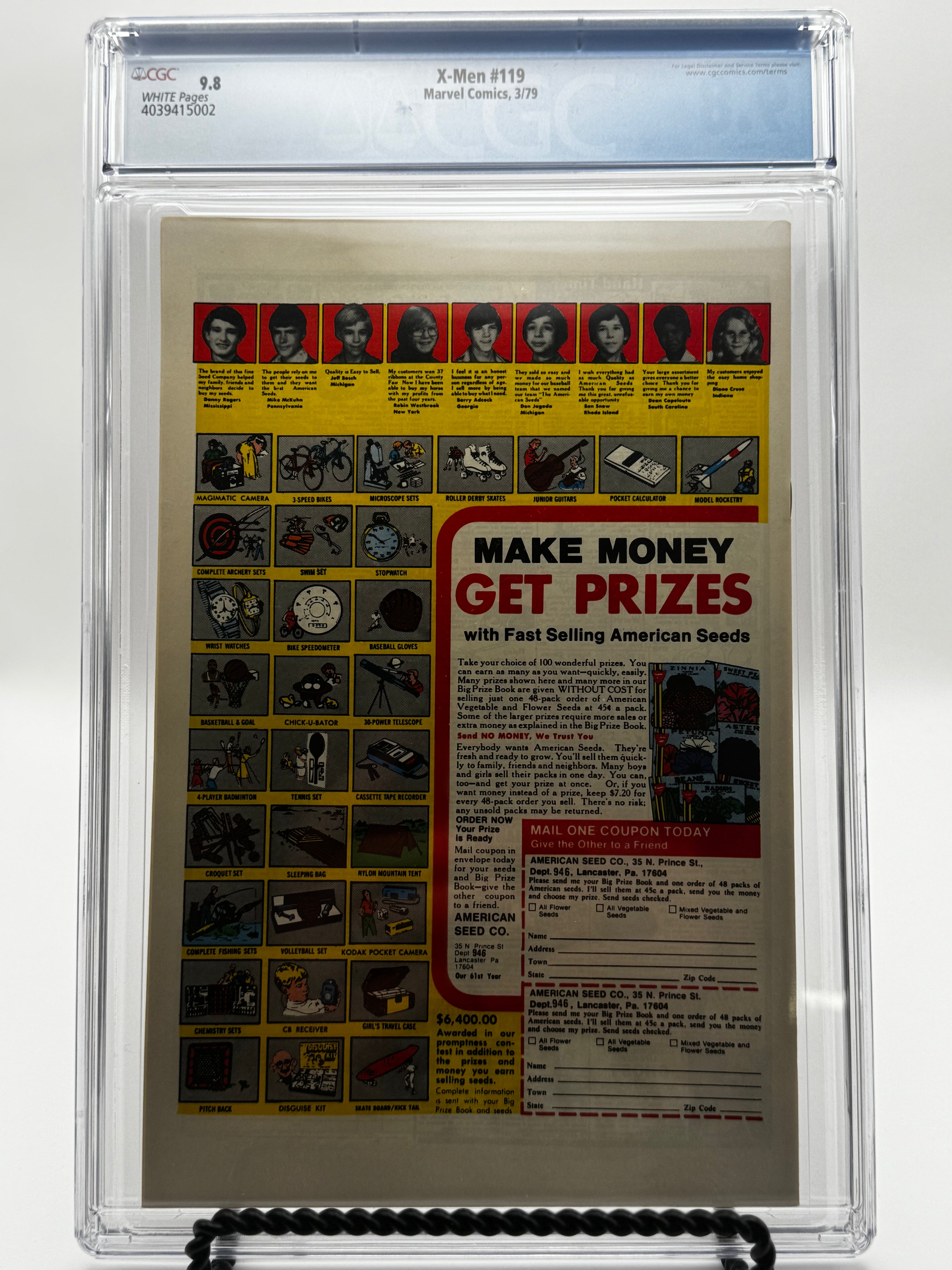 X-Men #119 CGC 9.8 - Claremont/Byrne Classic, Moses Magnum