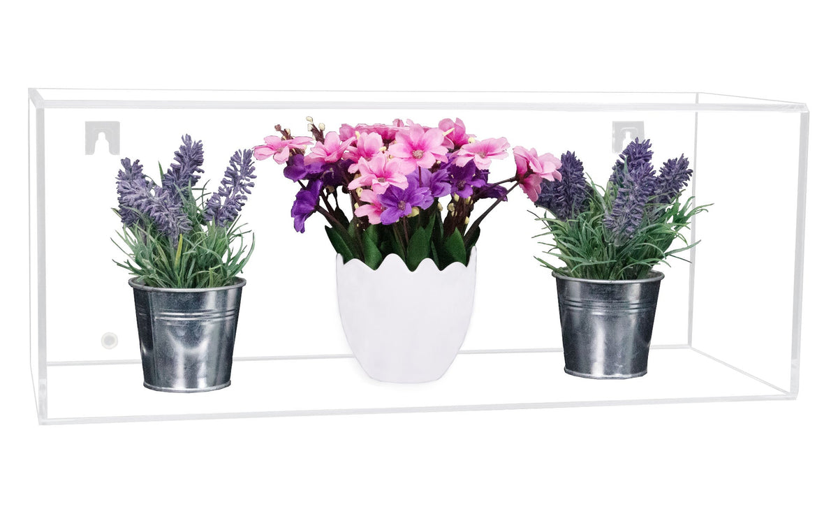 Versatile Acrylic Display Case with Slide Back and Size Options